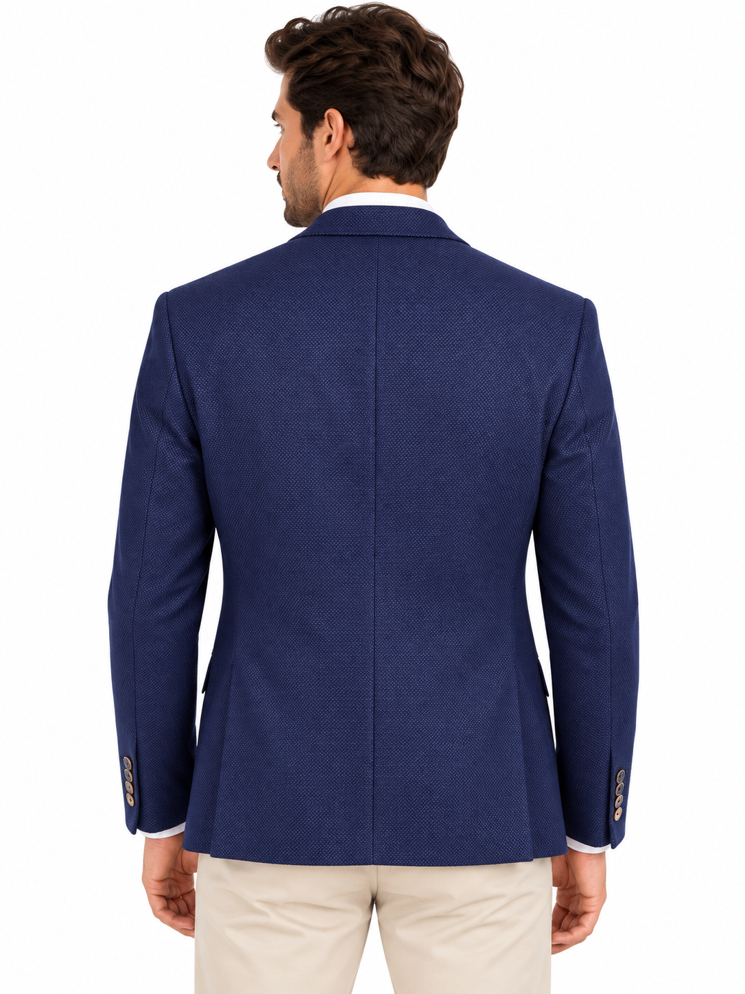 Navy Blue Twill Blazer | Comfort Fit Smart Casual Sports Jacket | Wilson Dark Blue