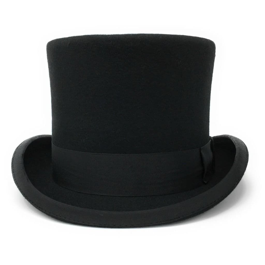 Black 100% Wool Felt Top Hat | Royal Ascot, Funeral Directors, Morning & Evening Wear
