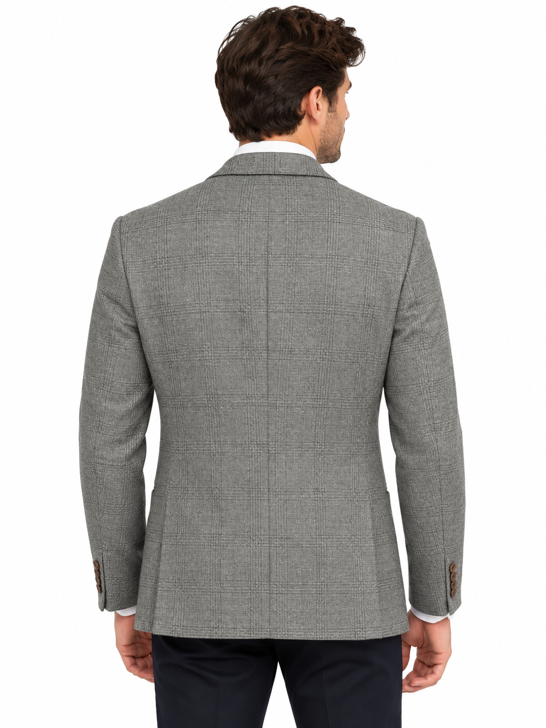 Muted Sage Green Checked Blazer | Tailored Fit Smart Casual Sports Jacket | Herbie Sage
