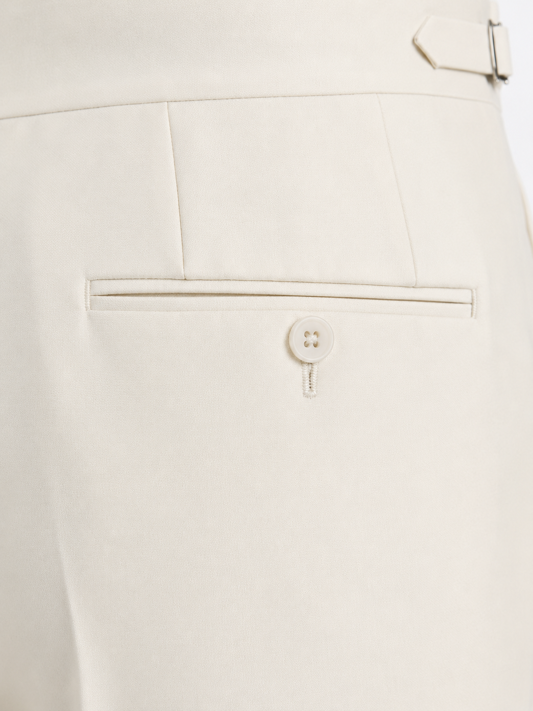 Ivory Cream Wool Trousers | Bowls, Cricket & Golf Pants