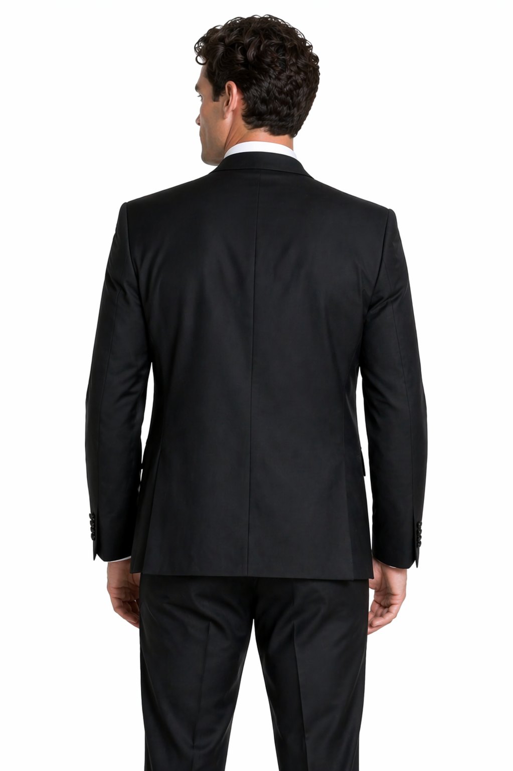 Black 2 Piece Tuxedo Slim Fit Dinner Suit | Jacket & Trousers | Edina