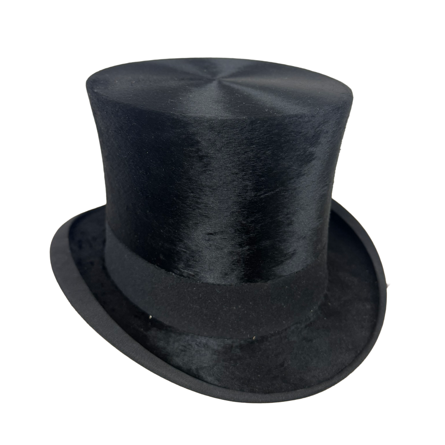 Black Genuine Plush Silk Antique Top Hat 7 1/8 - Medium | Lincoln Bennett & Co.