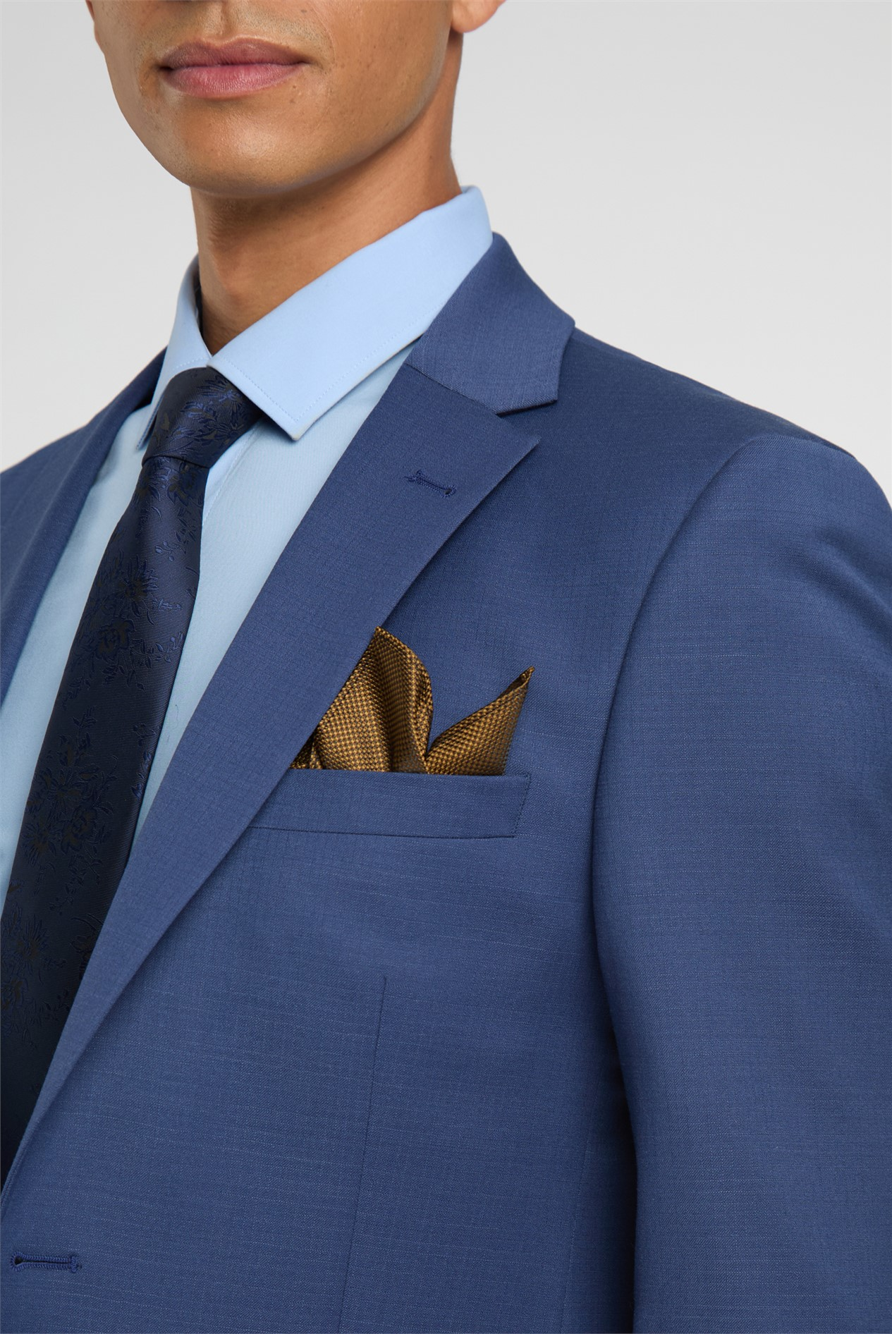 Navy Blue Wool Suit Trousers | Flat Front Formal Dress Pants with Belt Loops