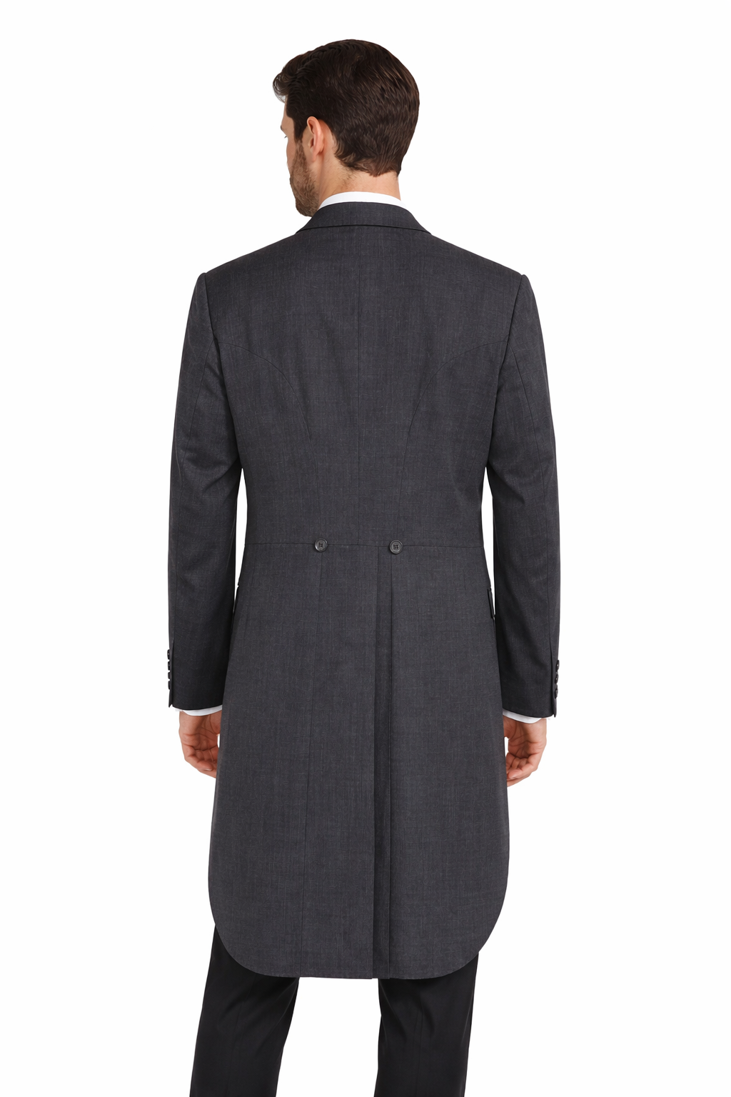 Charcoal Grey Lightweight Tailcoat Jacket | Wool Blended Tail Jacket