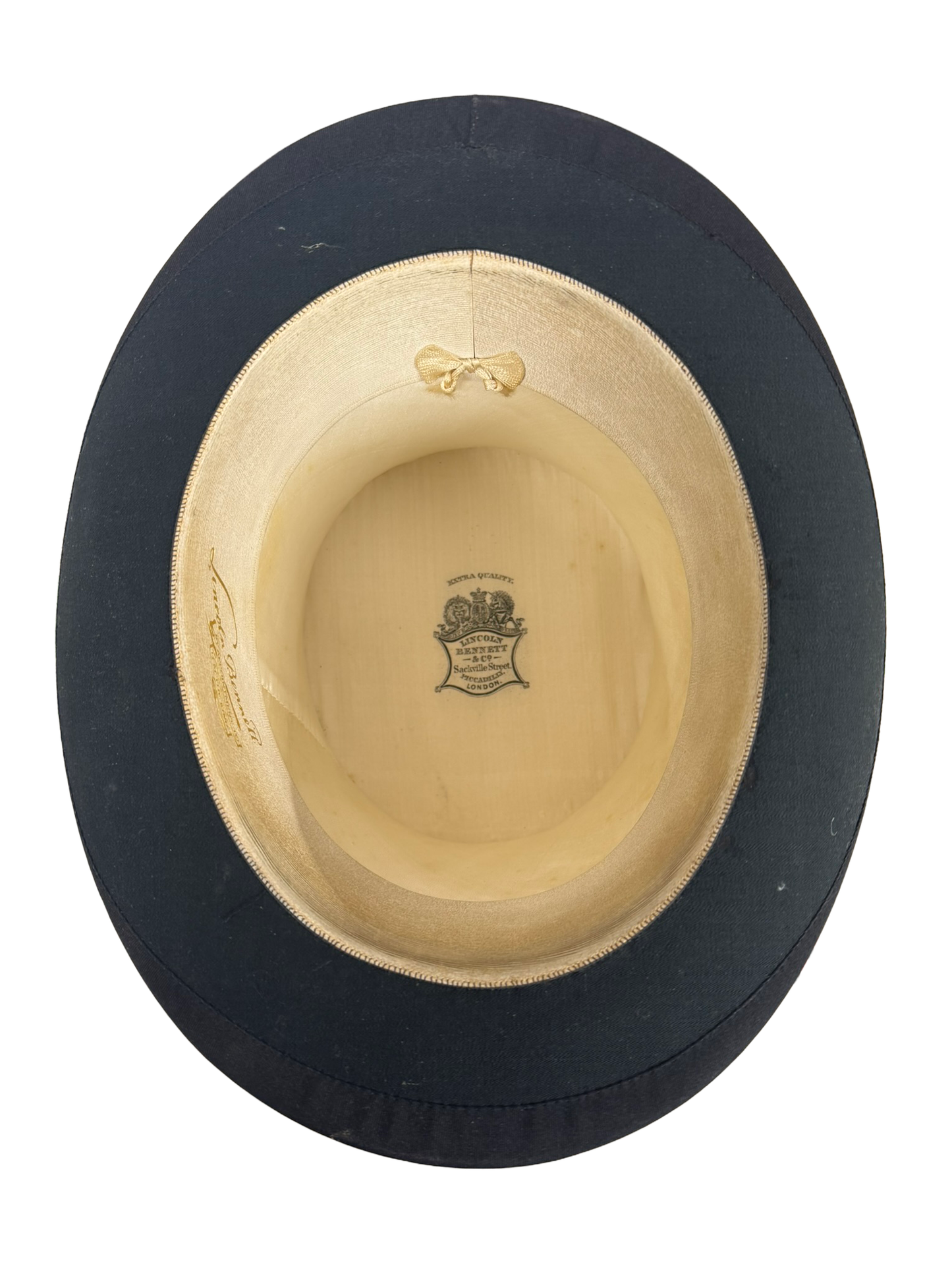 Black Genuine Plush Silk Antique Top Hat 7 1/8 - Medium | Lincoln Bennett & Co.