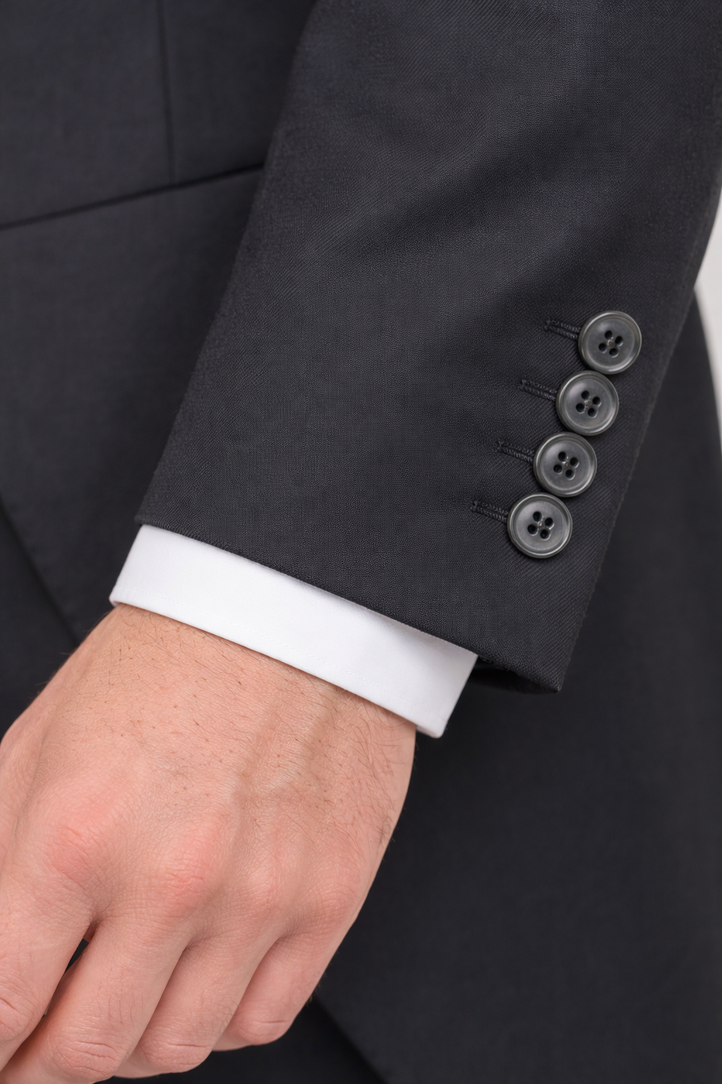 Ben Sherman Black Tailcoat Jacket | 100% Wool Lightweight Slim Fit Jacket