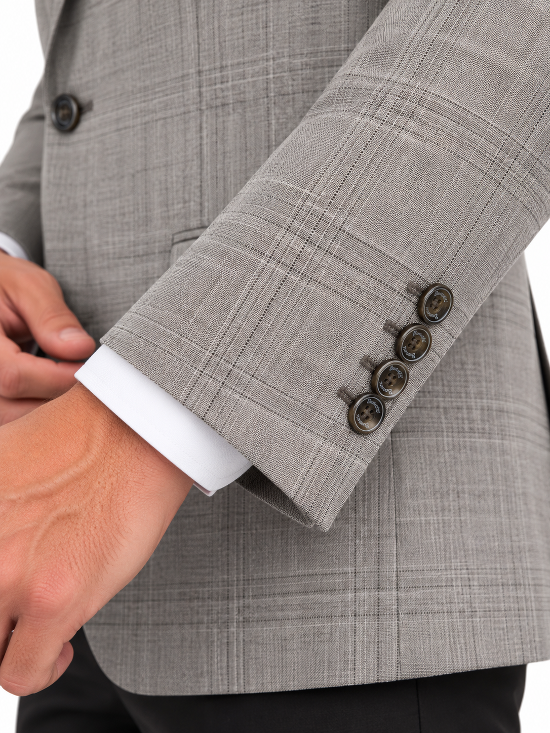 Stone Check Blazer Jacket | Regular Fit Smart Casual Sports Jacket | Seine Stone