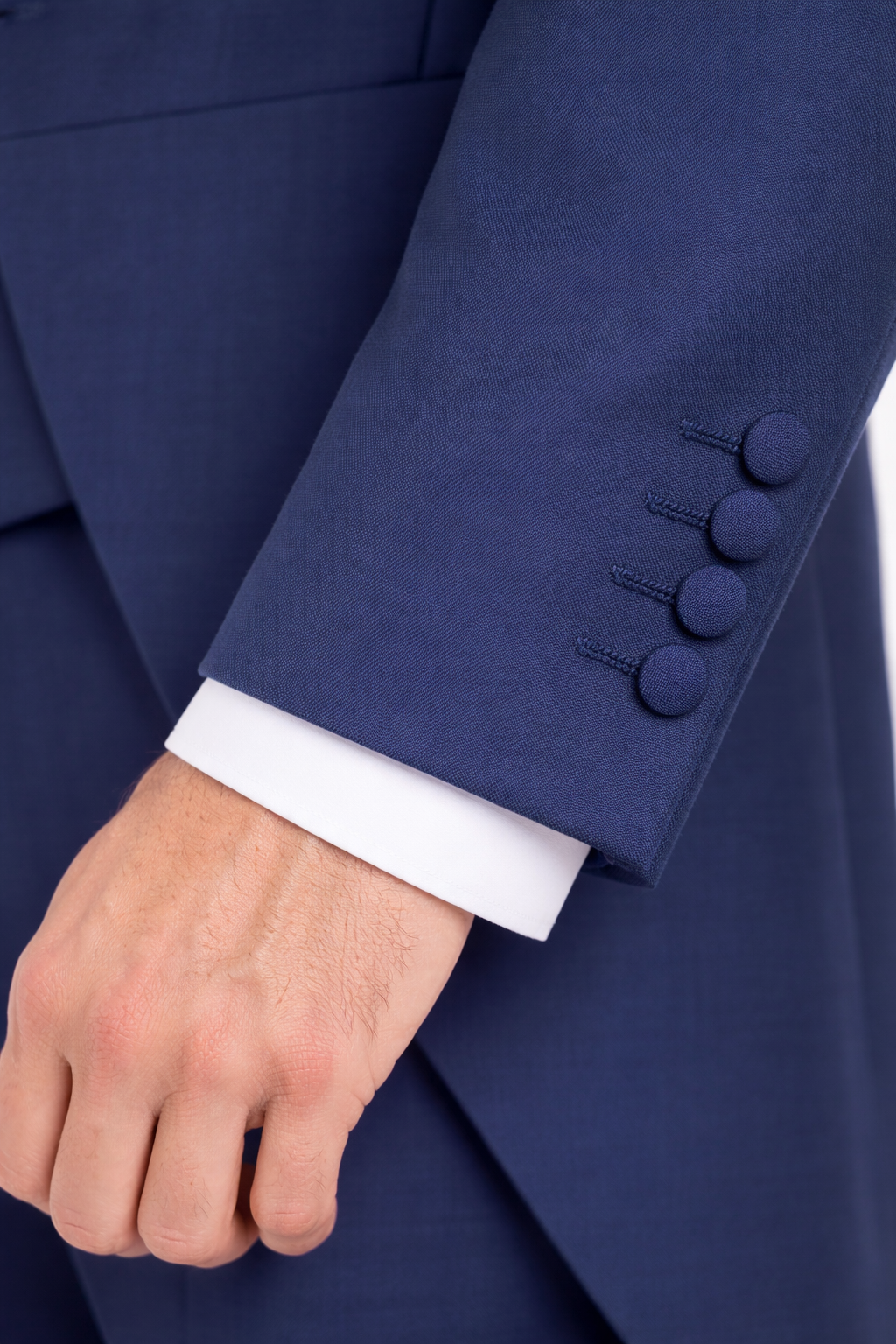 Electric Blue 2 Piece Tailcoat Suit | Wool & Mohair Jacket & Trousers