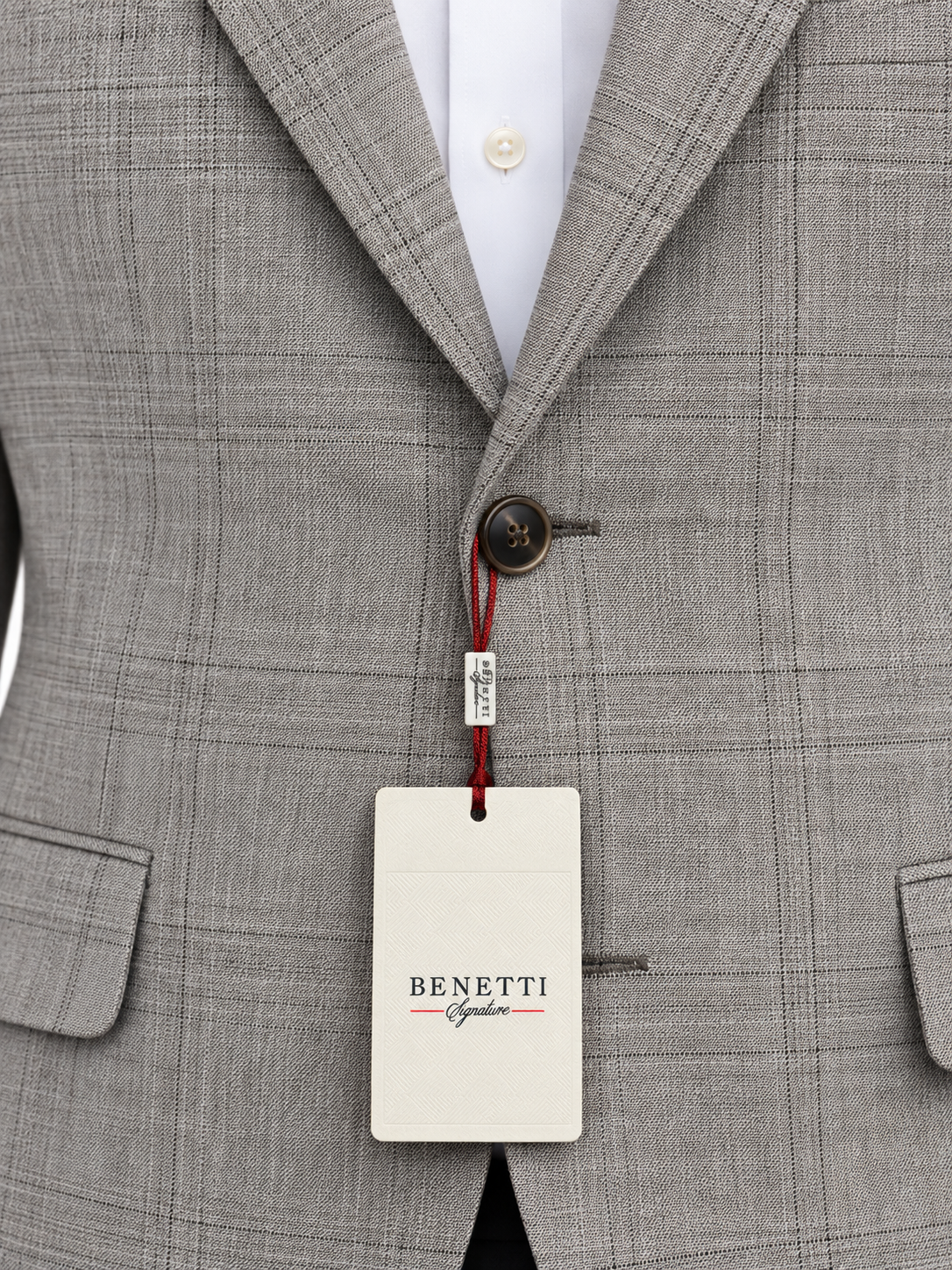 Stone Check Blazer Jacket | Regular Fit Smart Casual Sports Jacket | Seine Stone