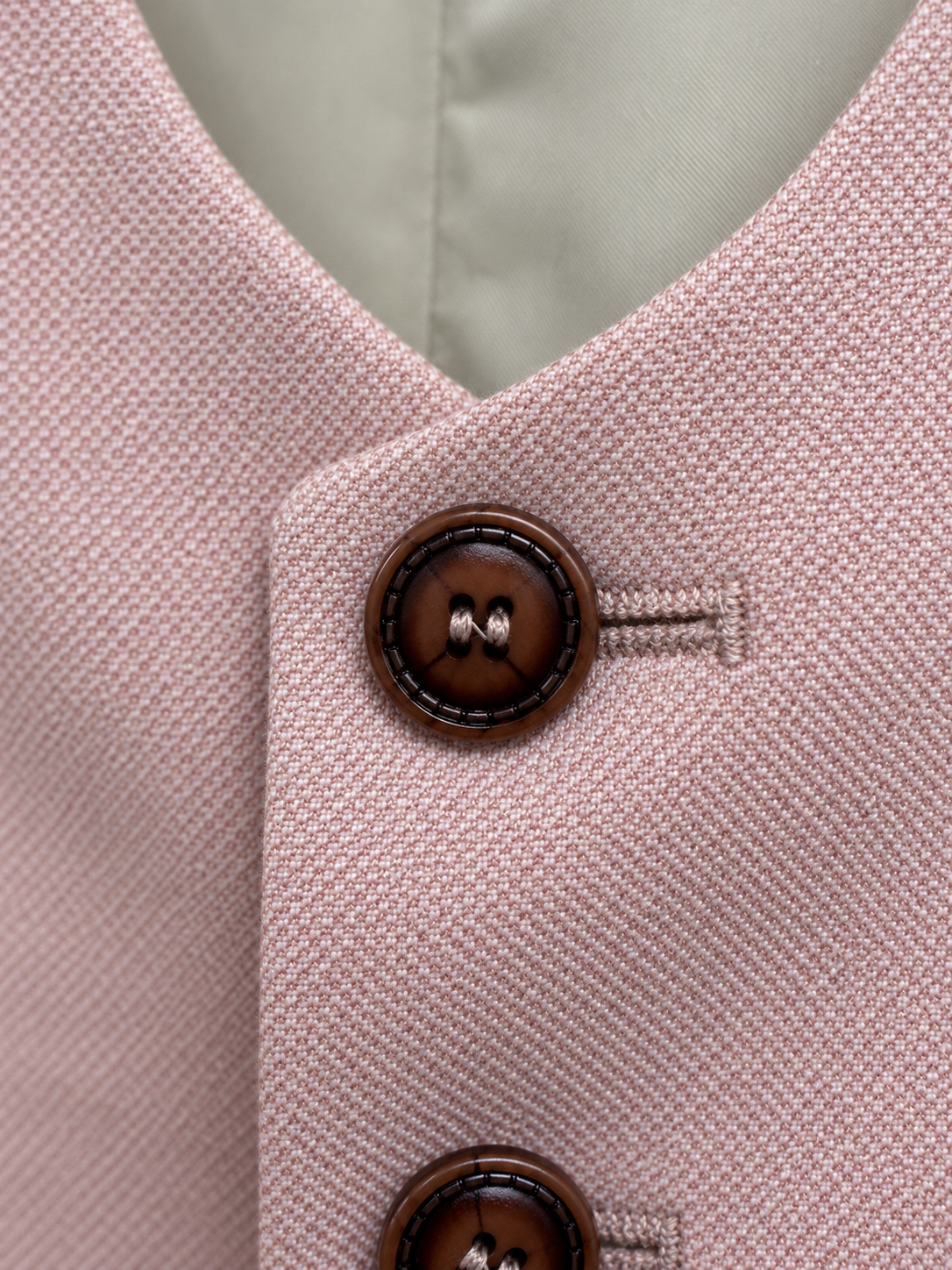 Antique Rogue Men’s Dusty Rose Pink Tailored Wedding Scoop Waistcoat