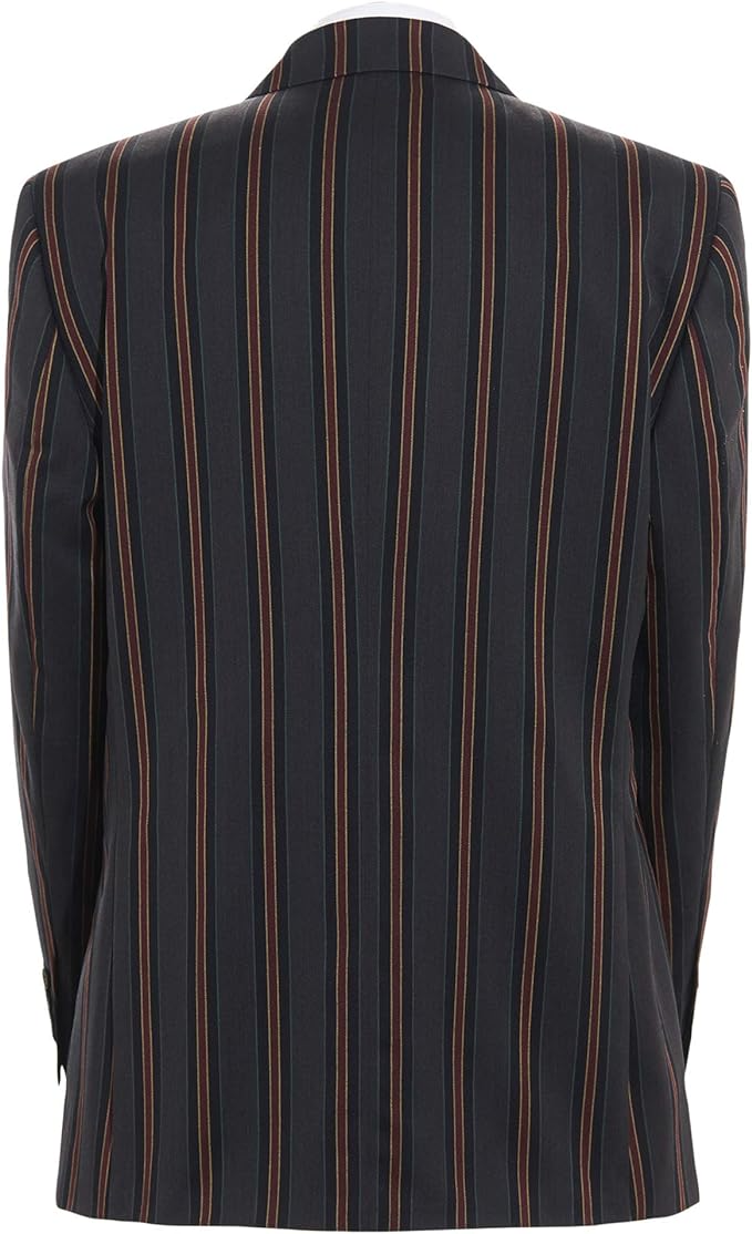 Navy Stripe Boating Jacket Navy Wool Striped Blazer Henley Regatta - Brand New
