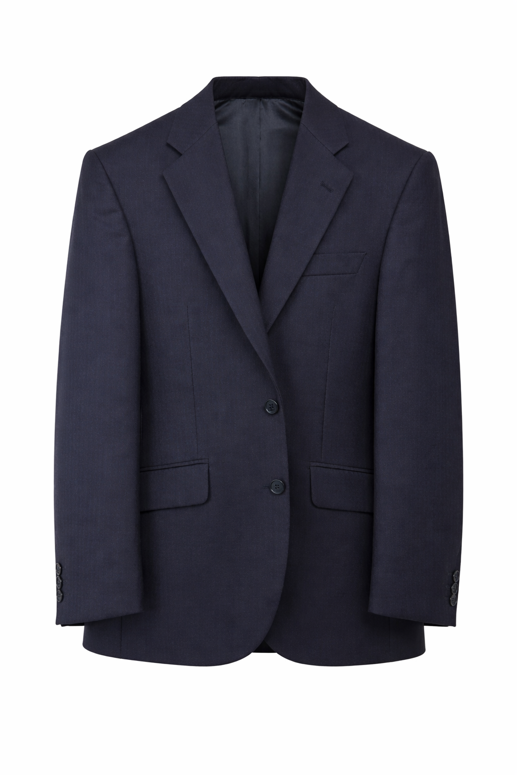 Navy Herringbone Suit Jacket Blazer | 100% Pure Wool
