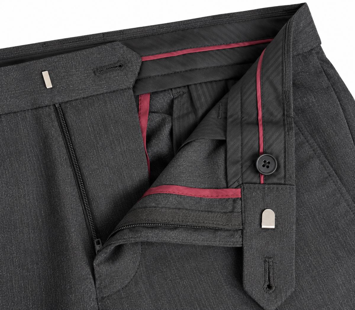 Charcoal Grey Spray-on Skinny Trousers | Slim Fit Pants