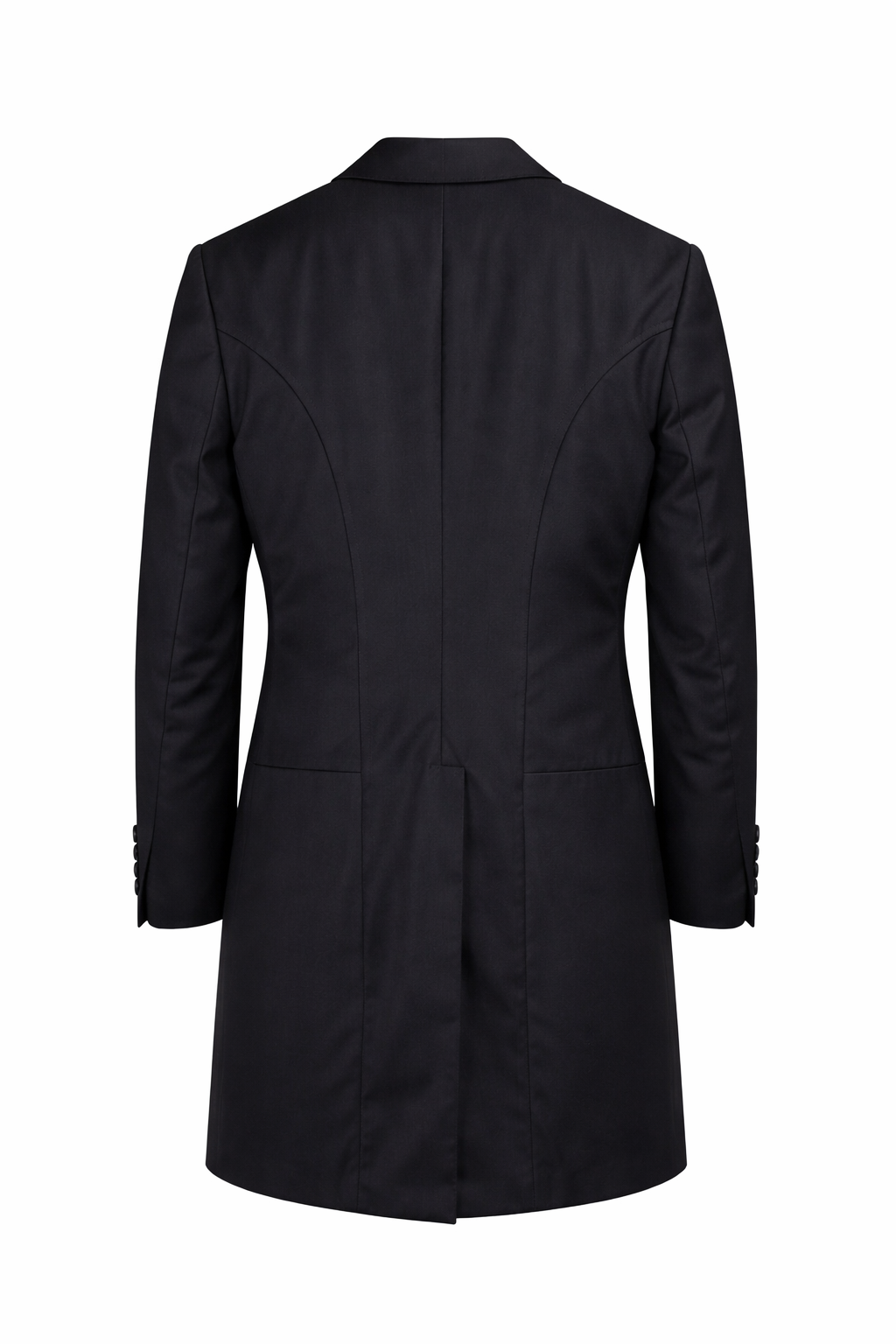 Ben Sherman Black Tailcoat Jacket | 100% Wool Lightweight Slim Fit Jacket