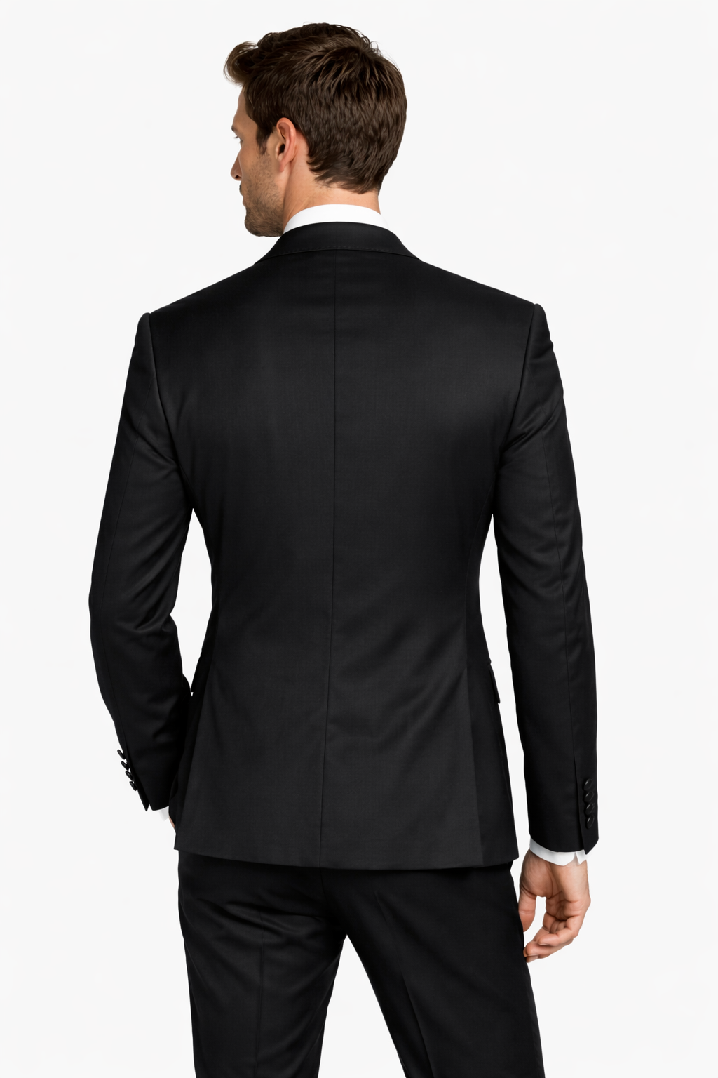 Black Single Breasted Dinner Jacket with Peak Lapel | Brand New