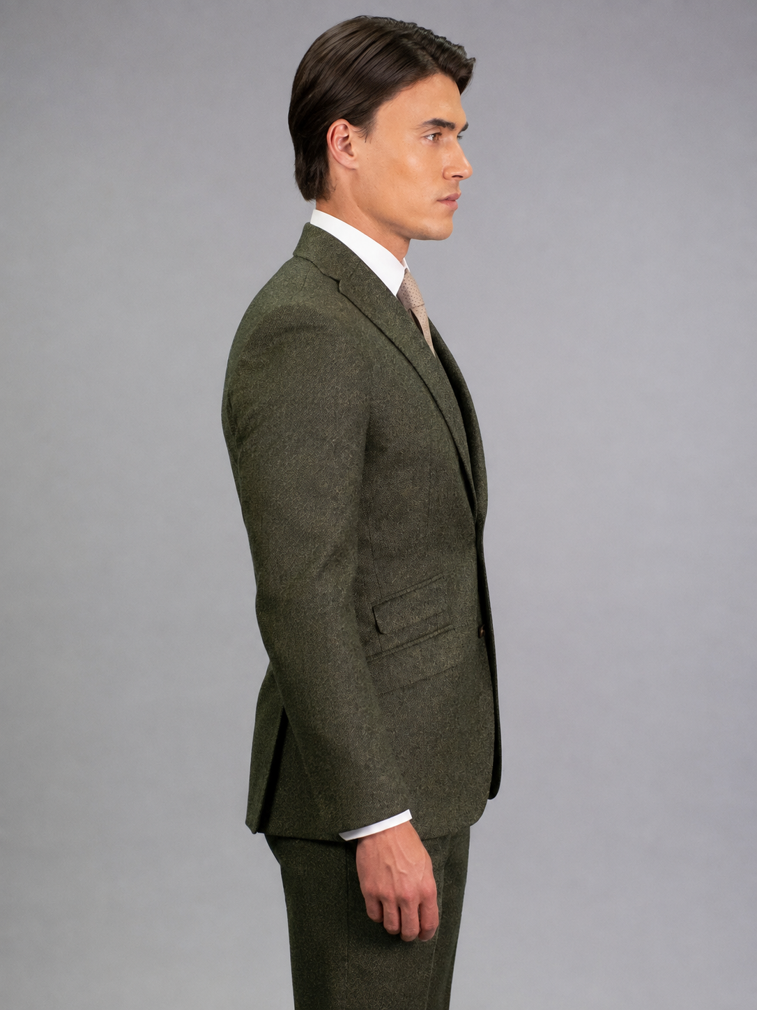 Torre Green Yorkshire Mill Tweed 3 Piece Suit | 100% Wool | Regular Fit