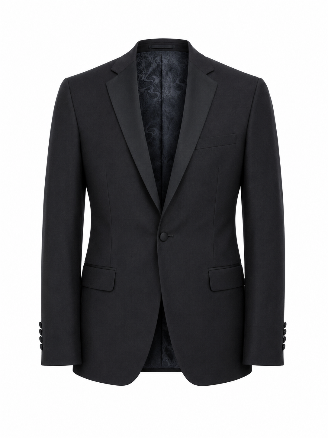 Torre Black 2 Piece Dinner Suit | Wool Rich Jacket & Trousers Tuxedo | Hampton