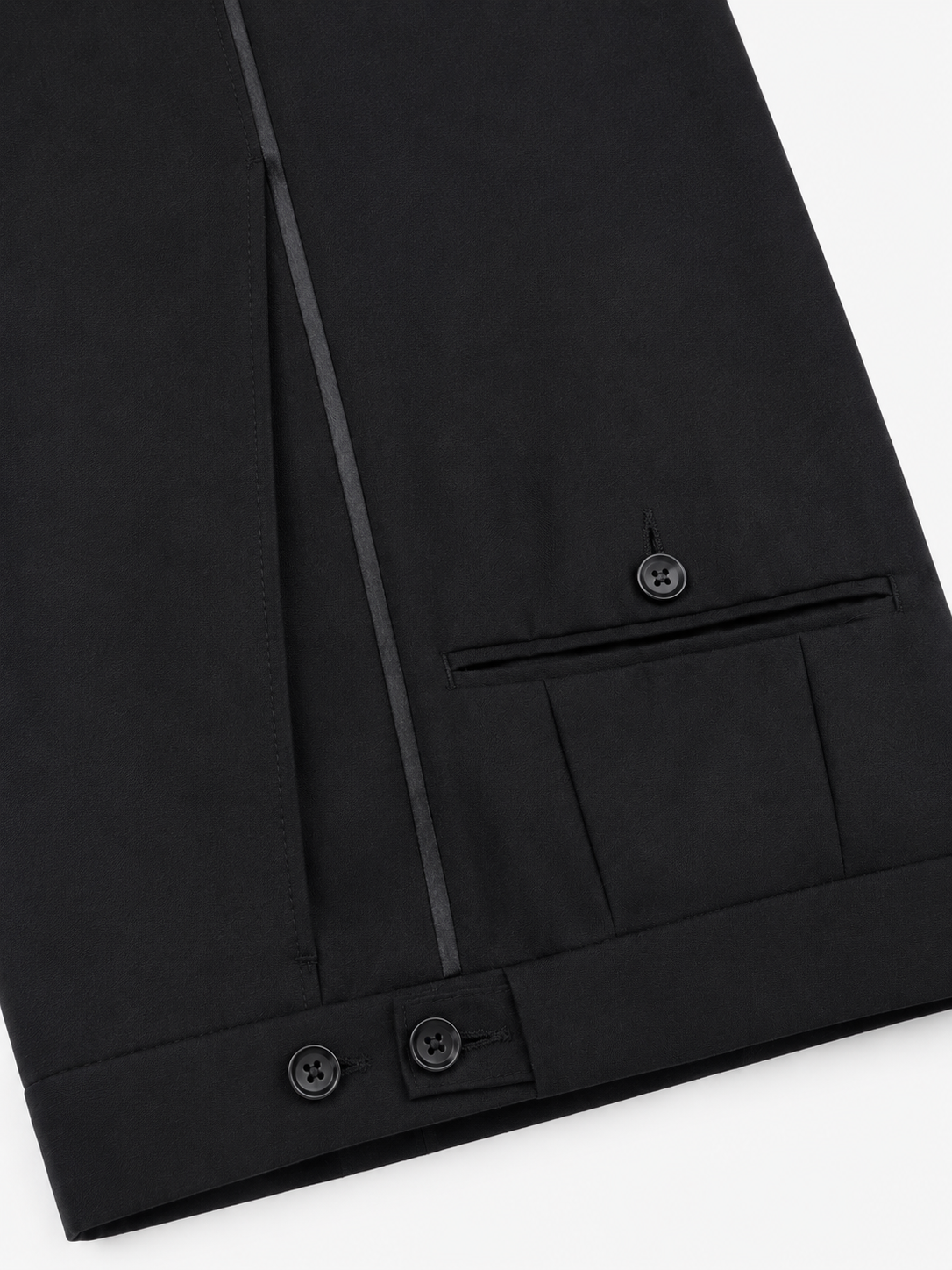 Torre Black 2 Piece Dinner Suit | Wool Rich Jacket & Trousers Tuxedo | Hampton