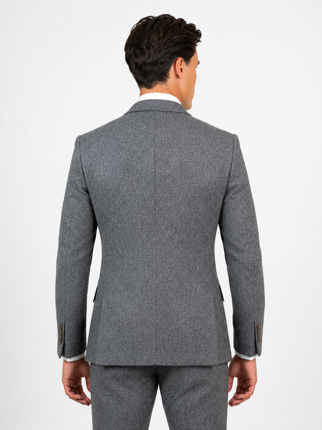 Torre Grey Yorkshire Mill Tweed 3 Piece Suit | 100% Wool | Regular Fit