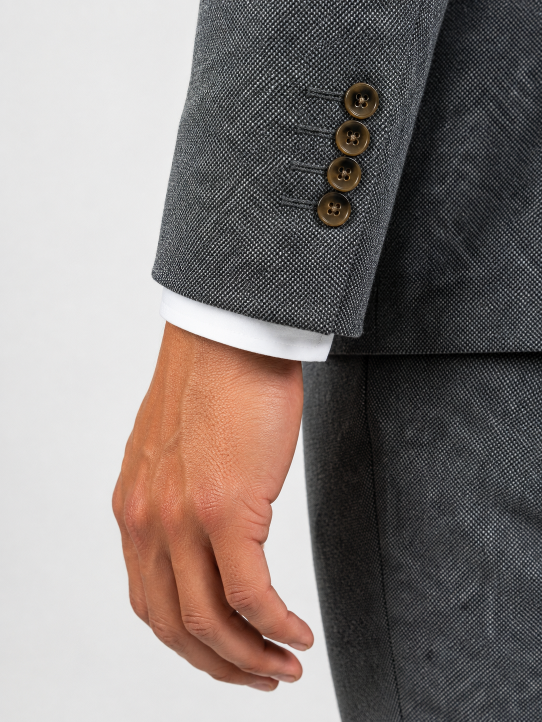 Torre Grey Yorkshire Mill Tweed 3 Piece Suit | 100% Wool | Regular Fit