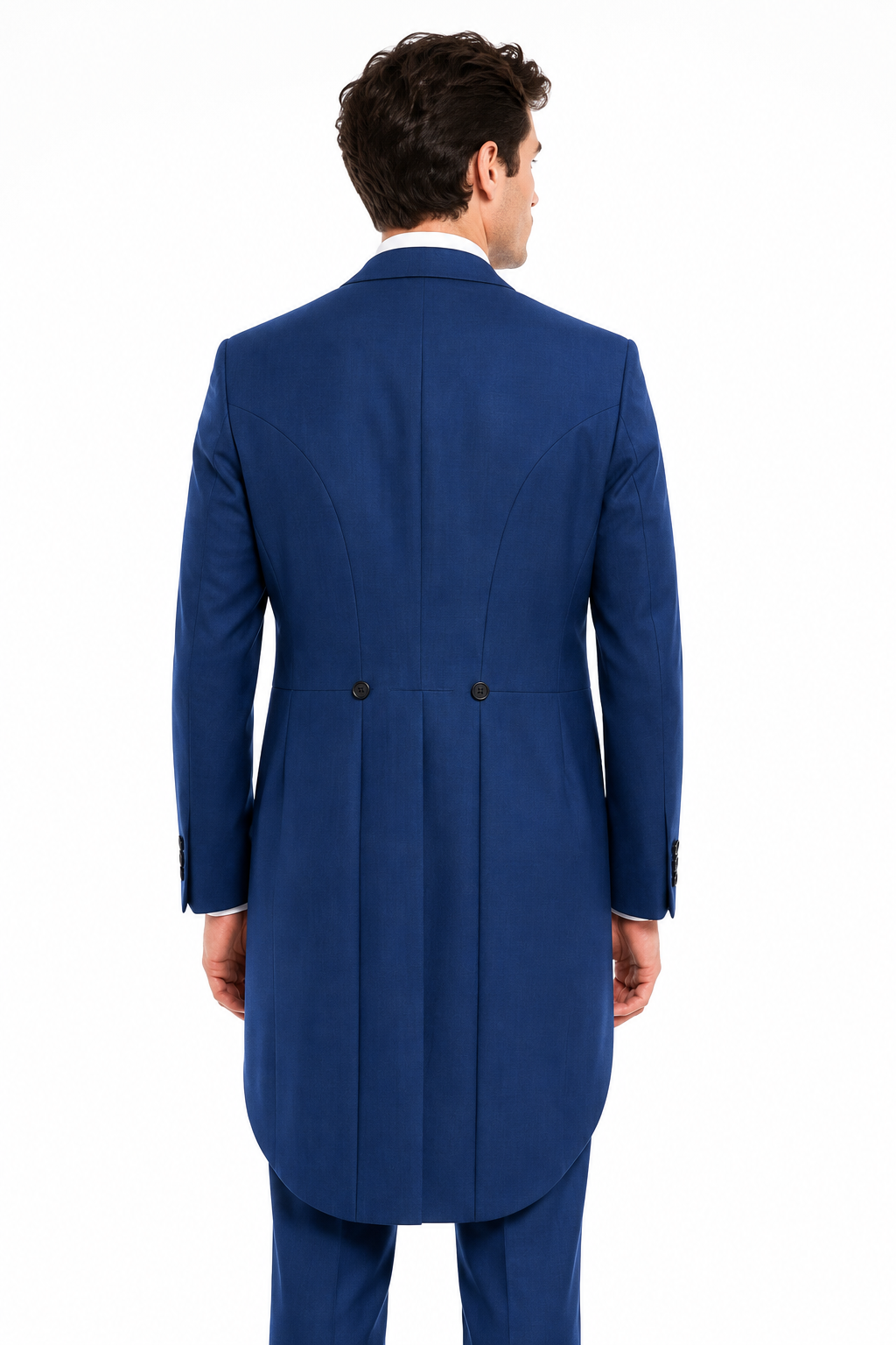 Royal Blue 2 Piece Tailcoat Suit | Wool Blend Morning Suit