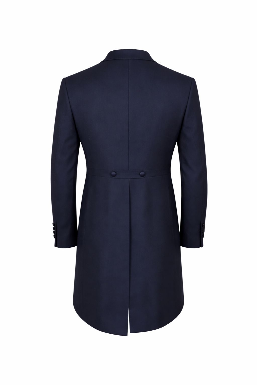 Navy Blue 2 Piece Tailcoat Suit | Pure 100% Wool | Jacket & Trousers