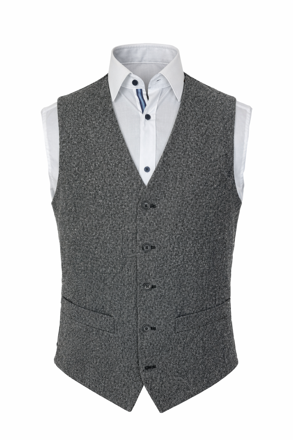 Grey Tweed 3 Piece Suit | Donegal Wool | Jacket, Trouser & Waistcoat