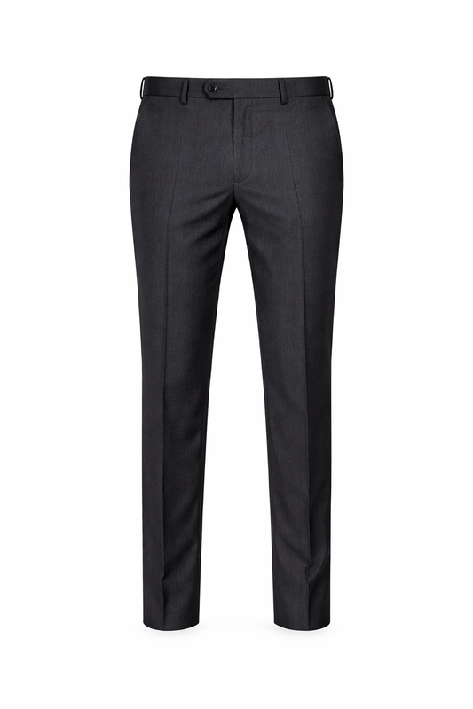 Ben Sherman Charcoal Grey 100% Wool Trousers | Slim Fit