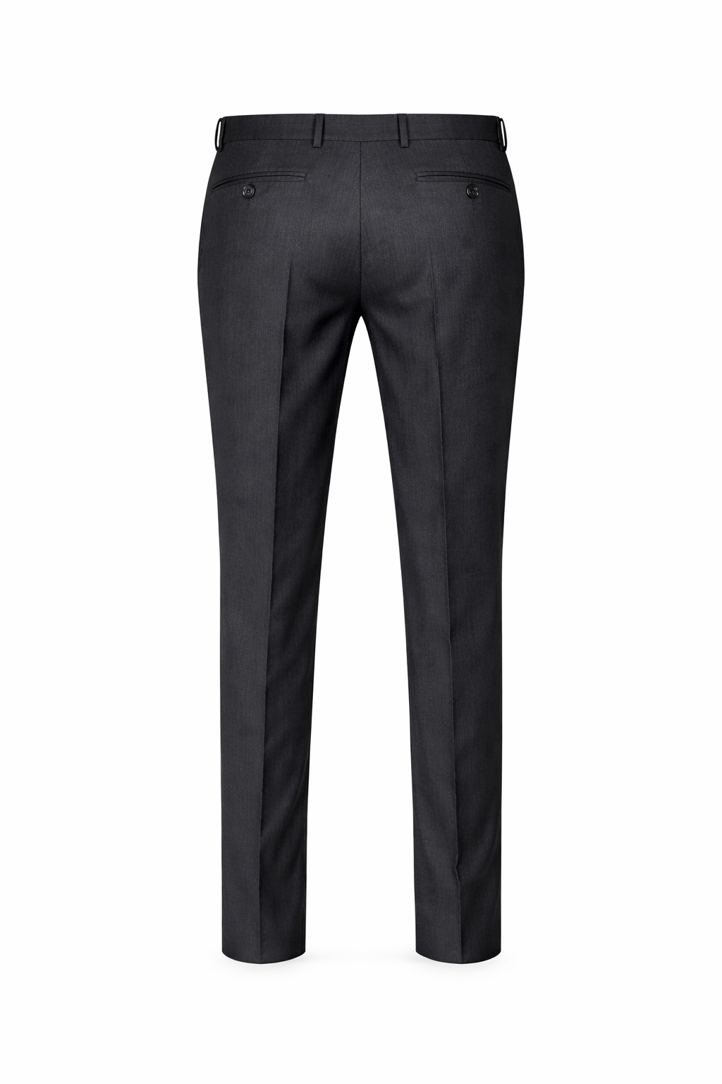 Ben Sherman Charcoal Grey 100% Wool Trousers | Slim Fit