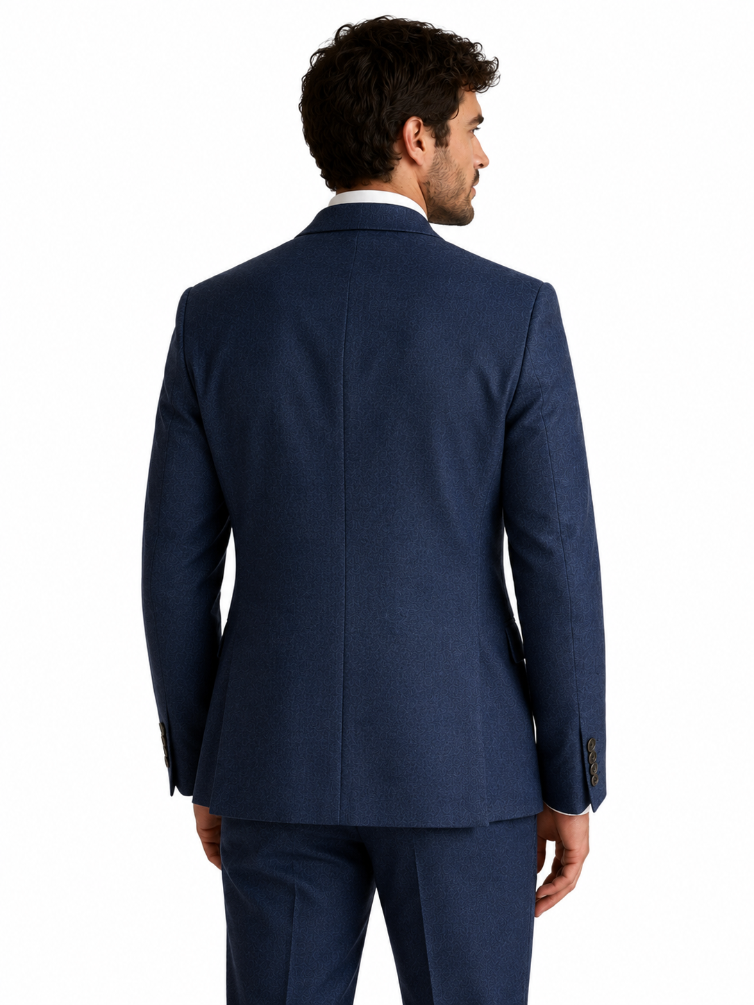 Wilvorst Blue Flannel 2 & 3 Piece Suit | 100% Wool | Slim Fit