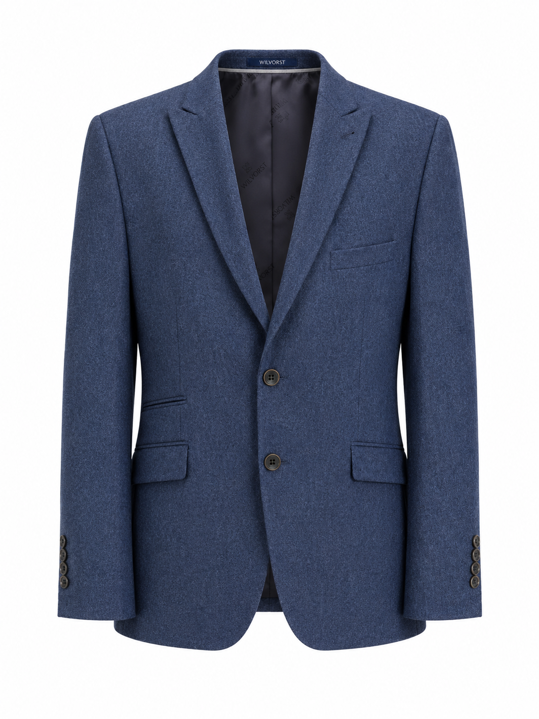 Wilvorst Blue Flannel 2 & 3 Piece Suit | 100% Wool | Slim Fit