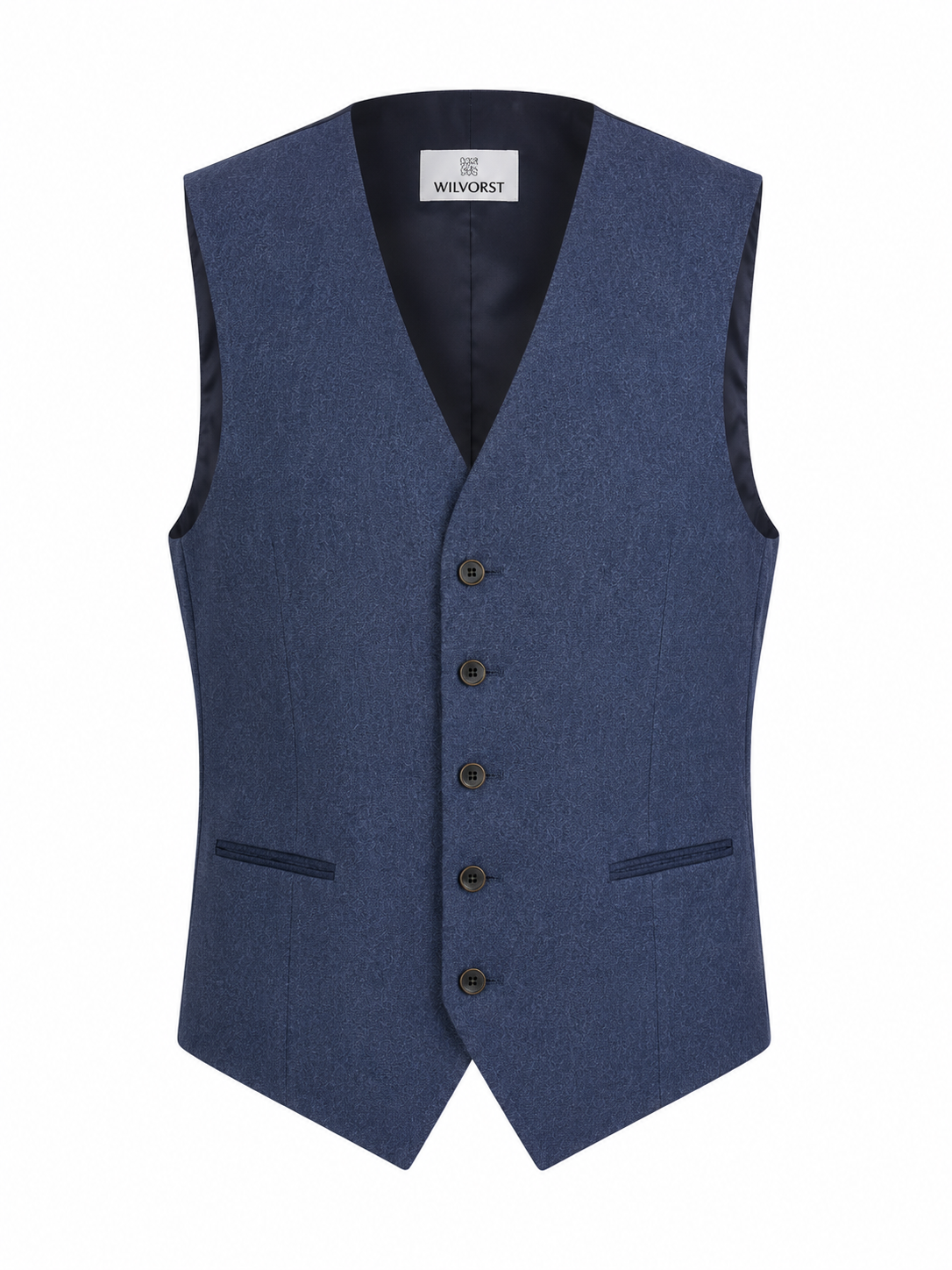 Wilvorst Blue Flannel 2 & 3 Piece Suit | 100% Wool | Slim Fit