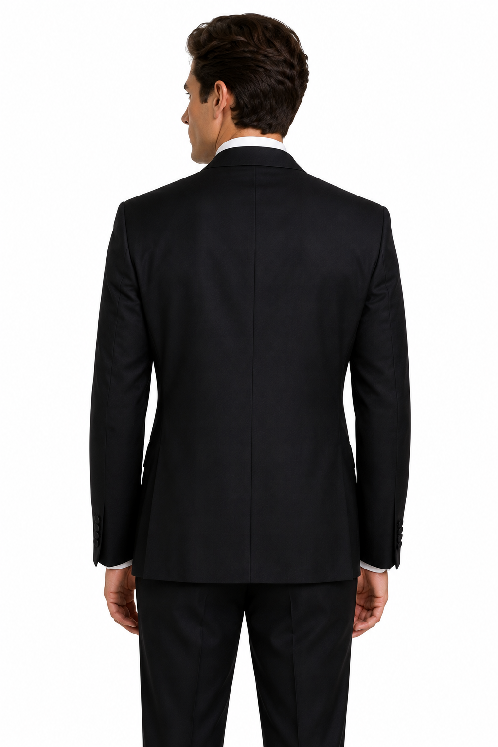Black Double Breasted Tuxedo Dinner Jacket | Wool Blazer