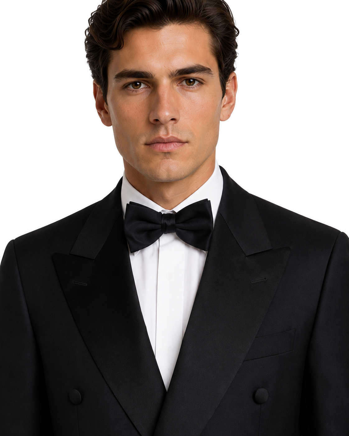 Black Double Breasted Tuxedo Dinner Jacket | Wool Blazer