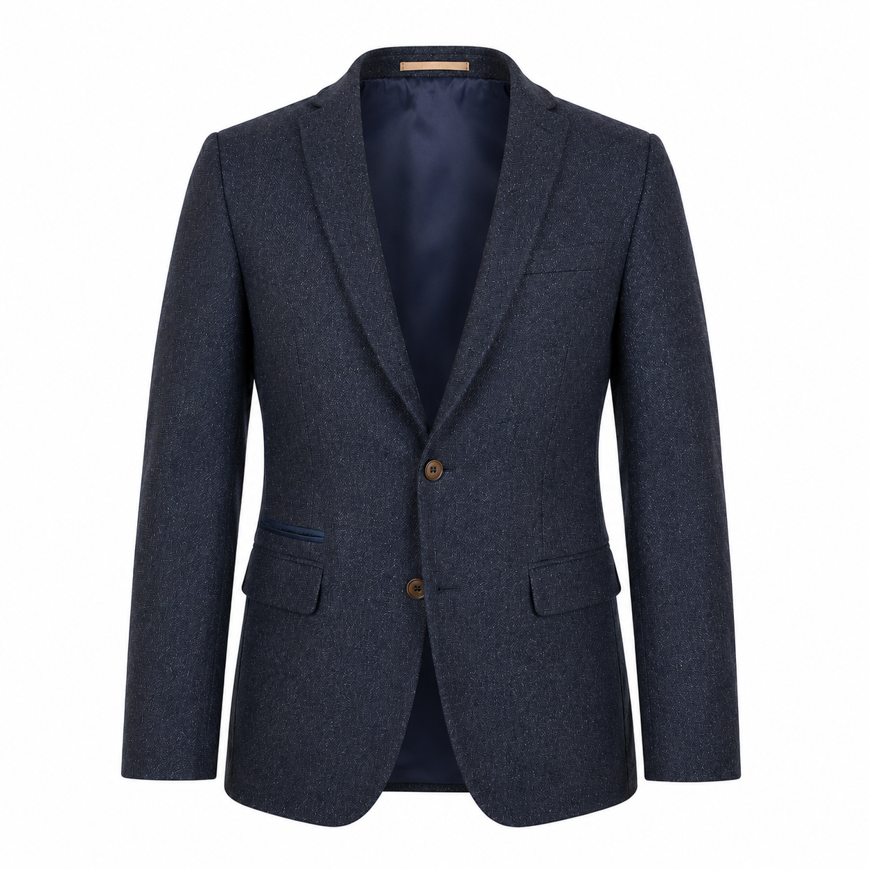 Navy Blue Tweed 3 Piece Suit | Donegal Wool | Jacket, Trouser & Waistcoat