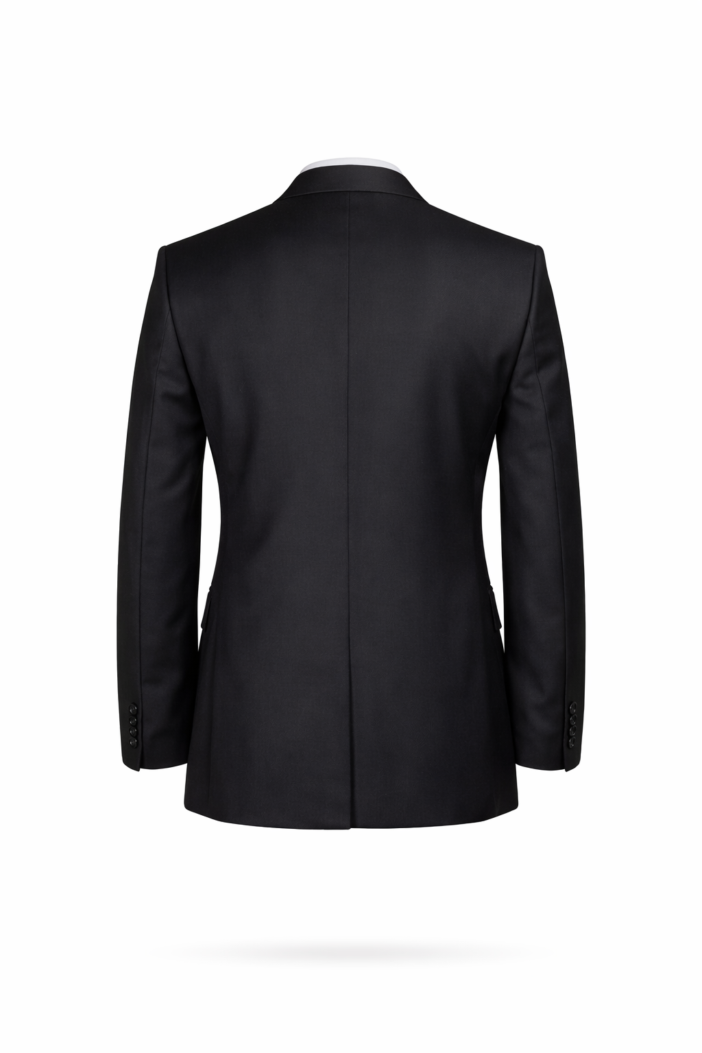 Ben Sherman Black 3 Piece Tuxedo | 100% Wool Dinner Suit | Jacket, Trouser & Waistcoat