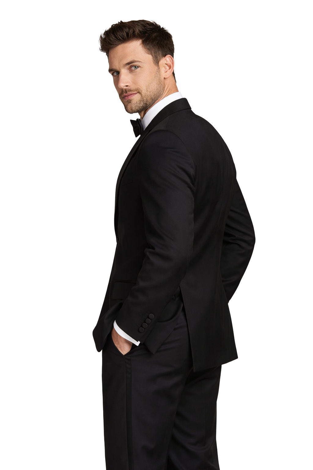 Black 2 Piece Tuxedo Dinner Suit | Jacket & Trouser