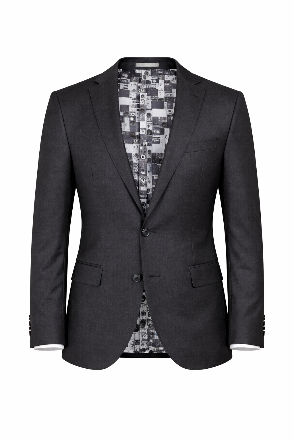 Ben Sherman Grey Suit Jacket | 100% Wool | Slim Fit
