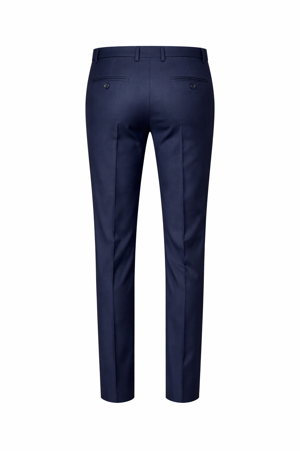 Ben Sherman Navy Blue 100% Wool Trousers | Slim Fit