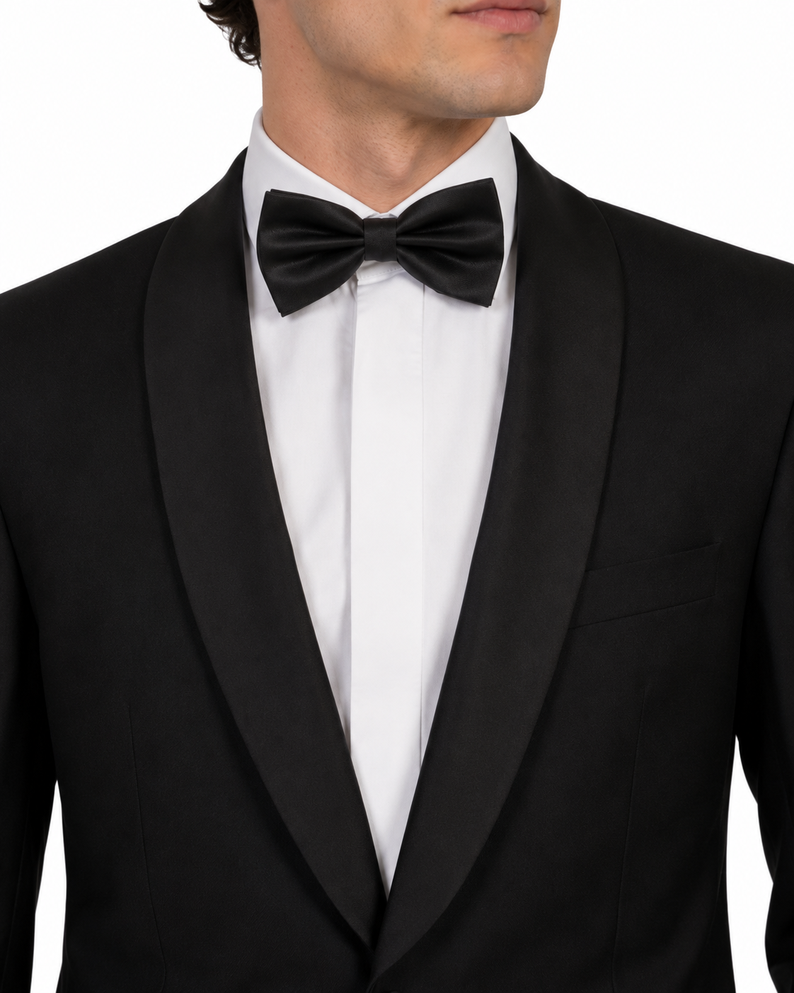 Black Dinner Jacket Blazer | Shawl Collar Tuxedo | Satin Lapel Formal Cruise Prom
