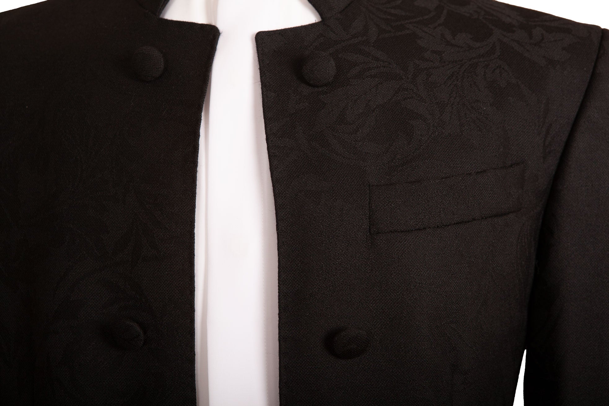 Mens black nehru top jacket