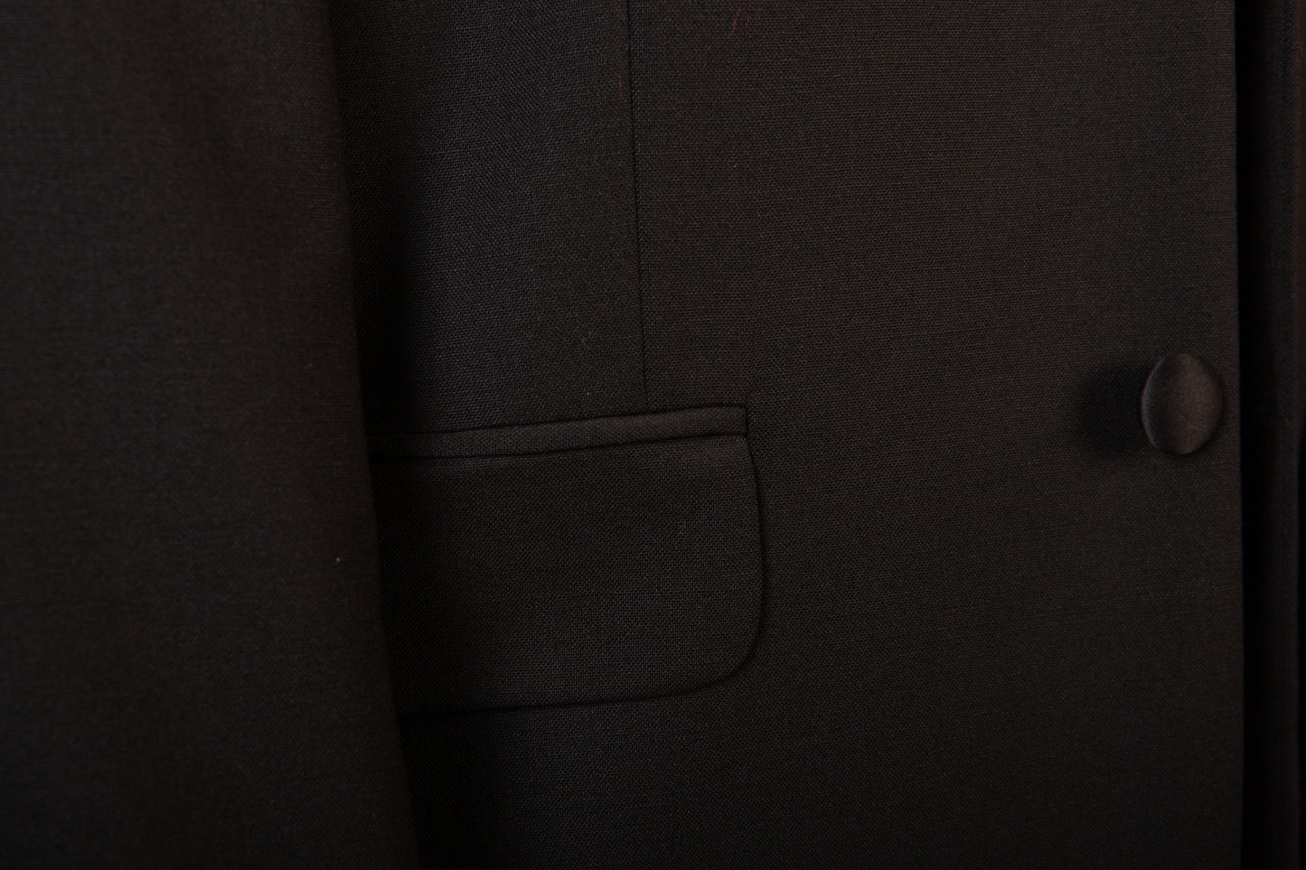 Black Tuxedo Jacket Three Button Blazer - Ex Hire