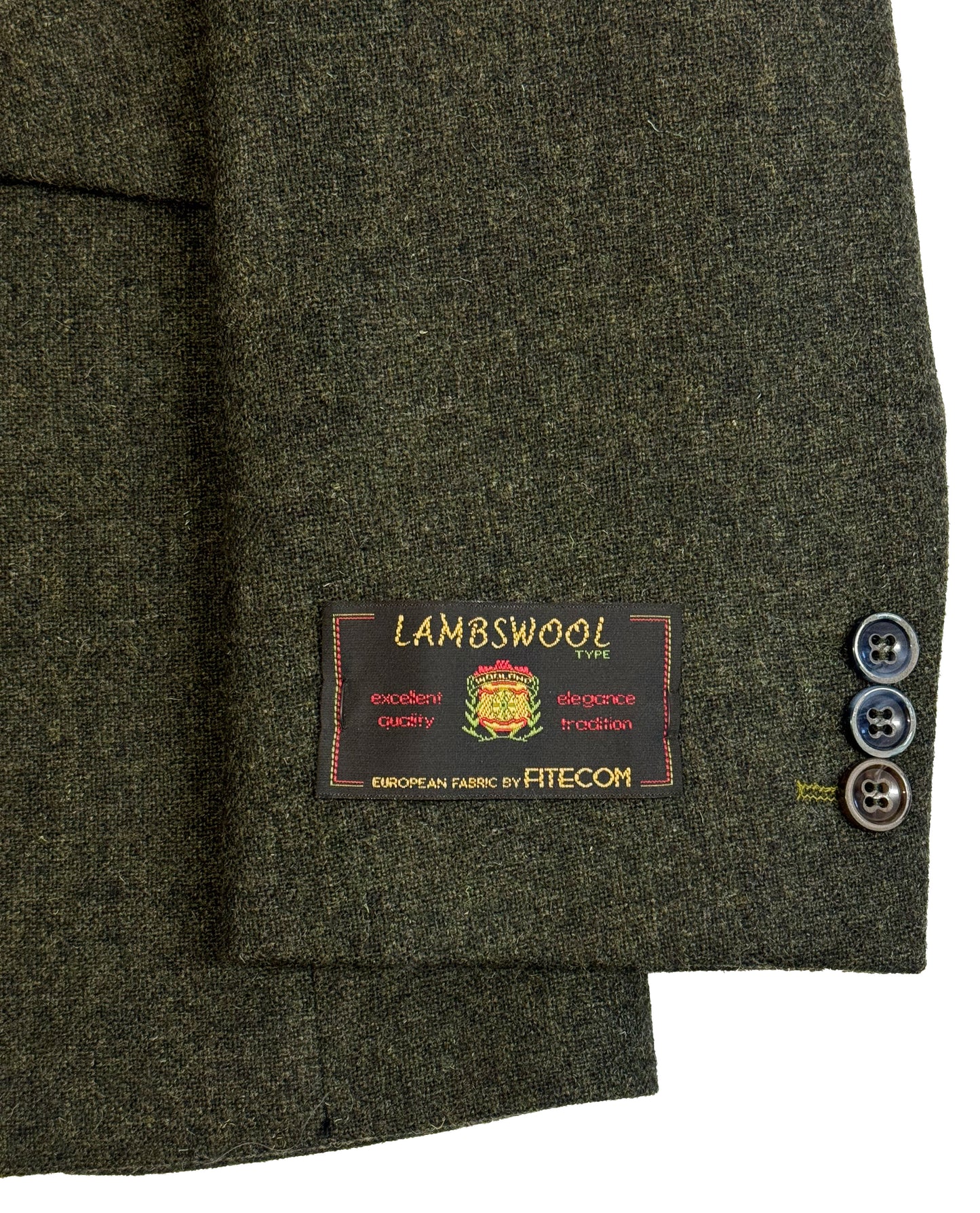 Men's Wool Green Tweed Jacket with Floral Lining