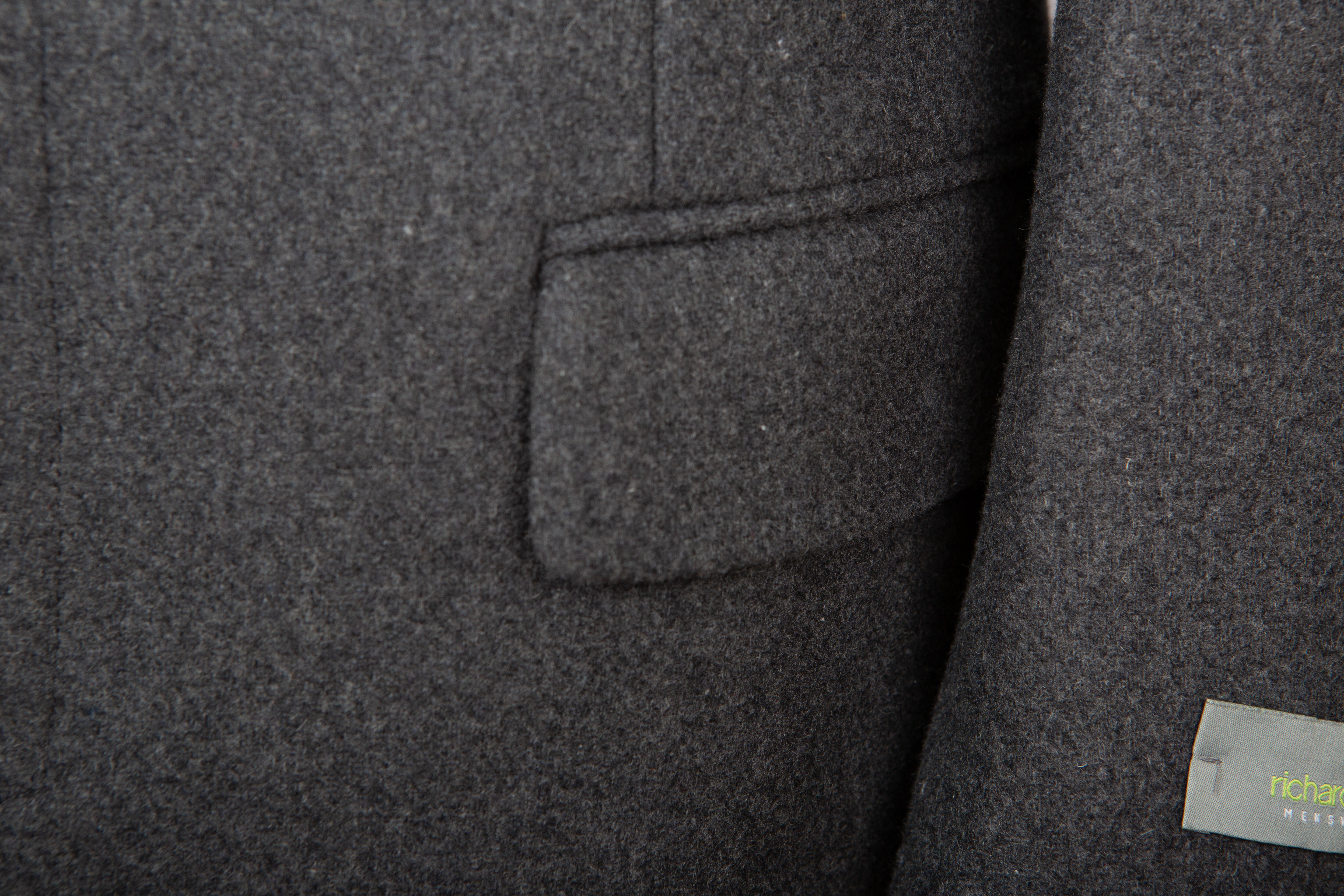 Mens dark hotsell grey overcoat