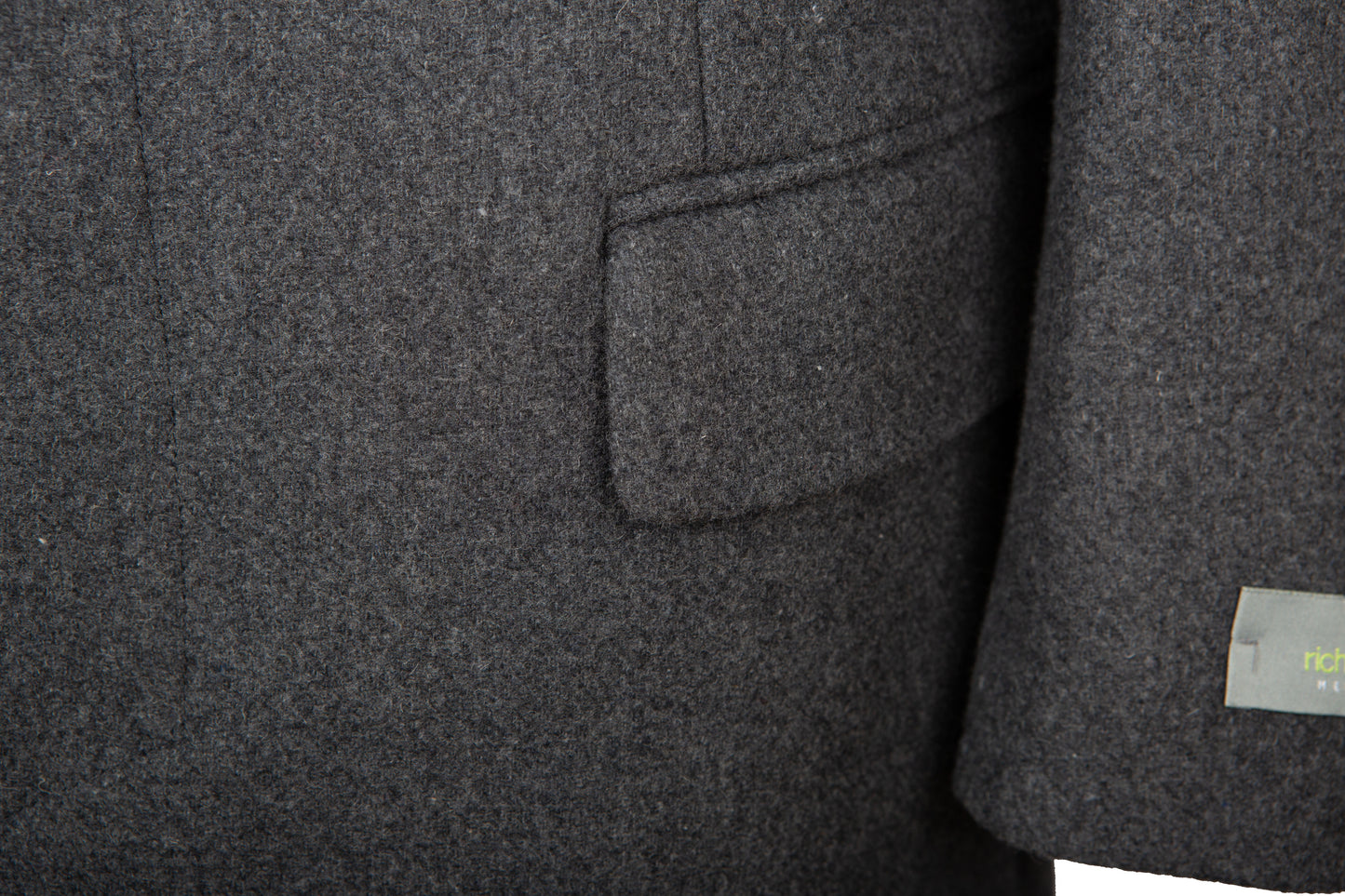 Dark Grey Overcoat Covert Coat Formal Charcoal - Brand New