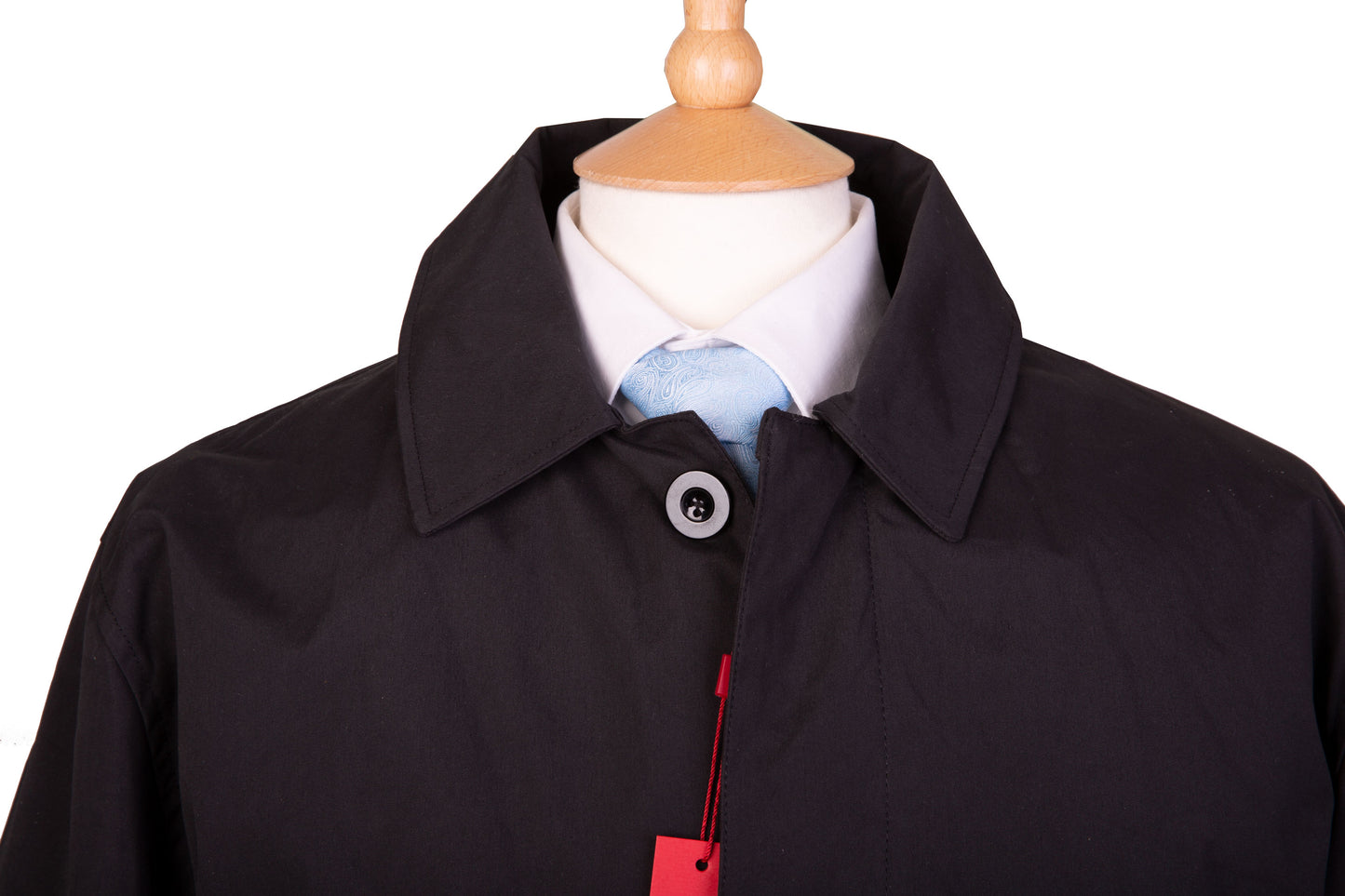 Classic Black Raincoat Mac Coat - Brand New