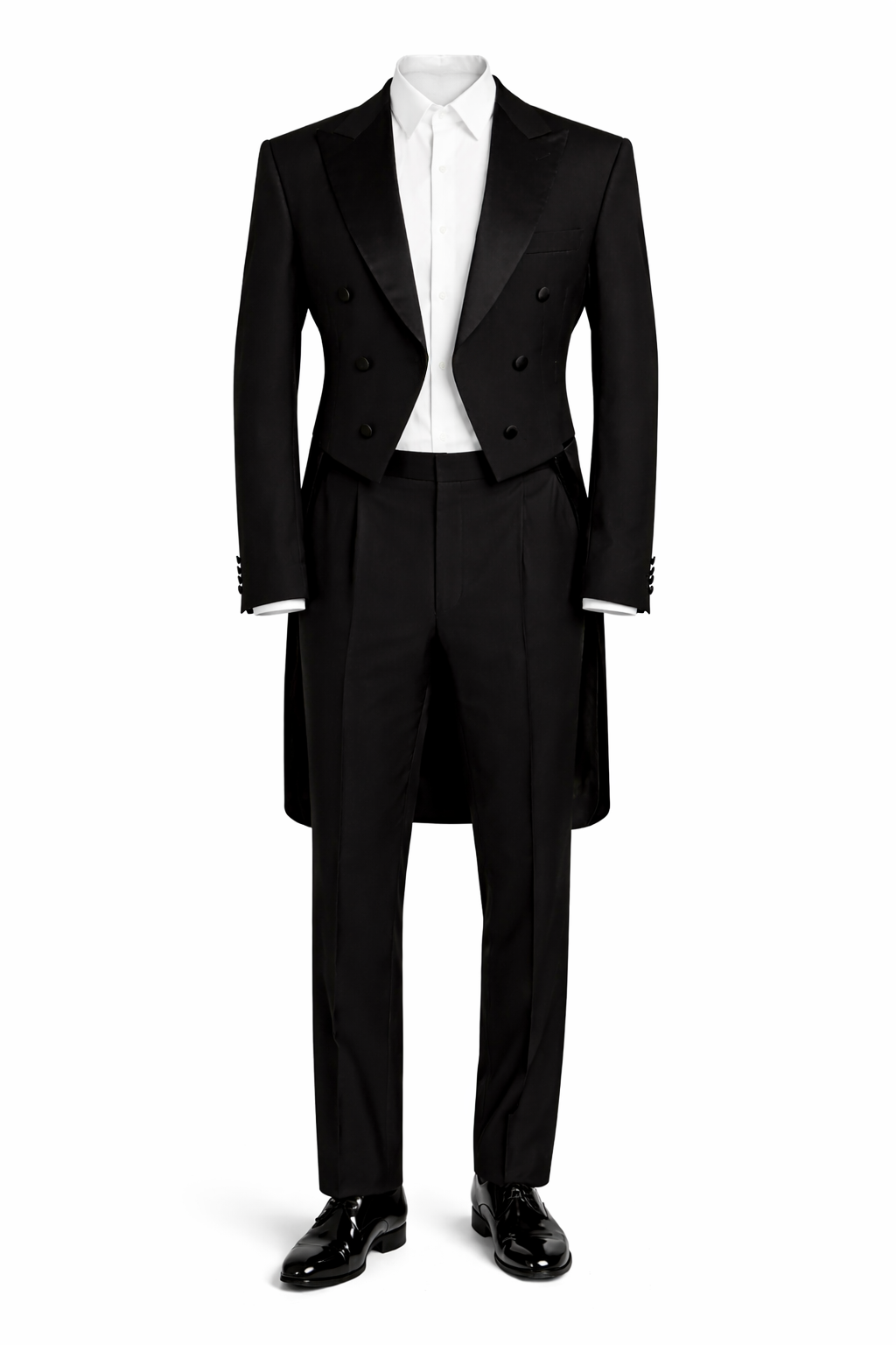 White Tie Evening Tailcoat Jacket | Double Breasted Richard Paul Menswear White Tie Evening Tailcoat Jacket | Double Breasted Richard Paul Menswear