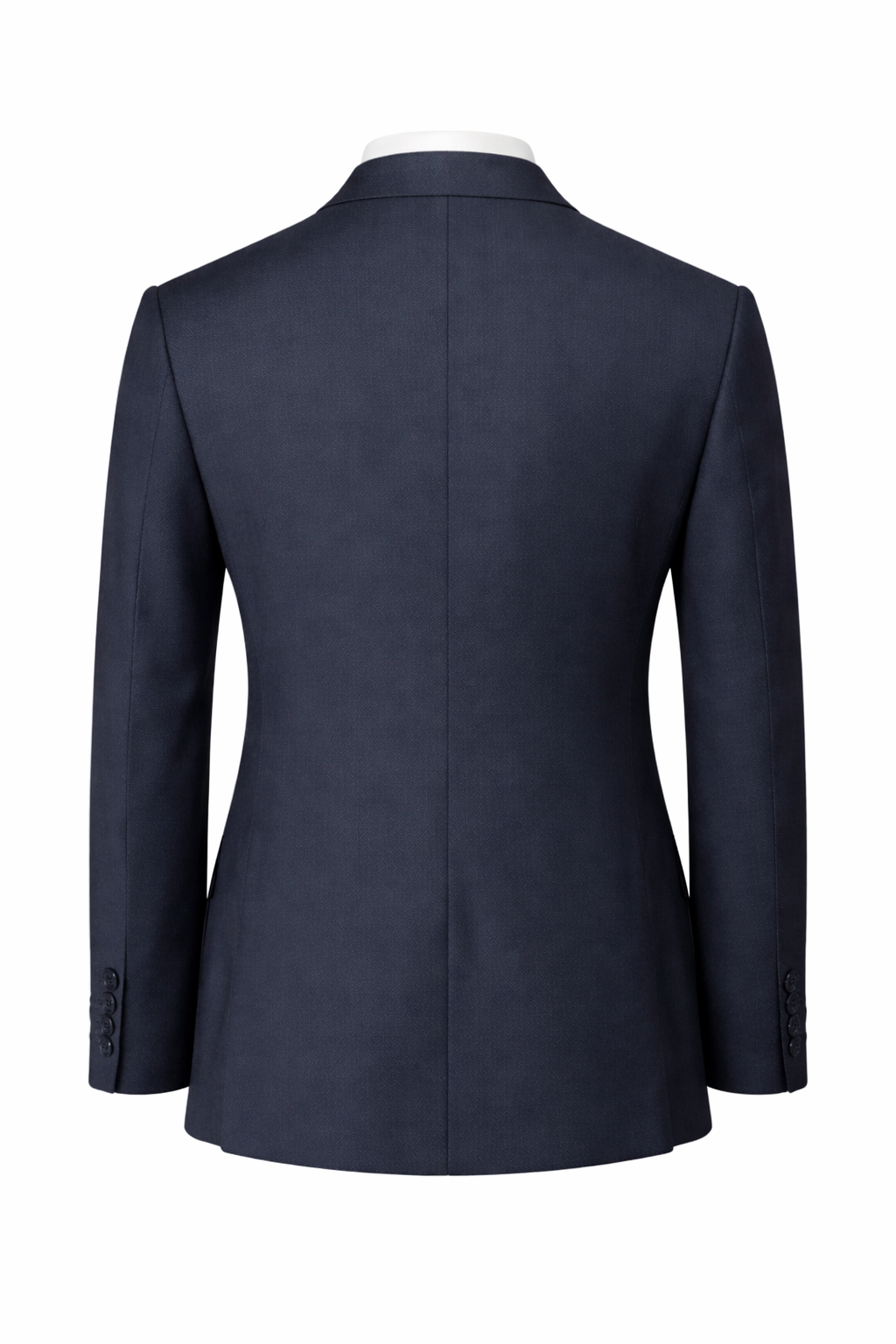 Navy Blue 100% Wool 2 Piece Suit | Classic Fit | Jacket & Trousers