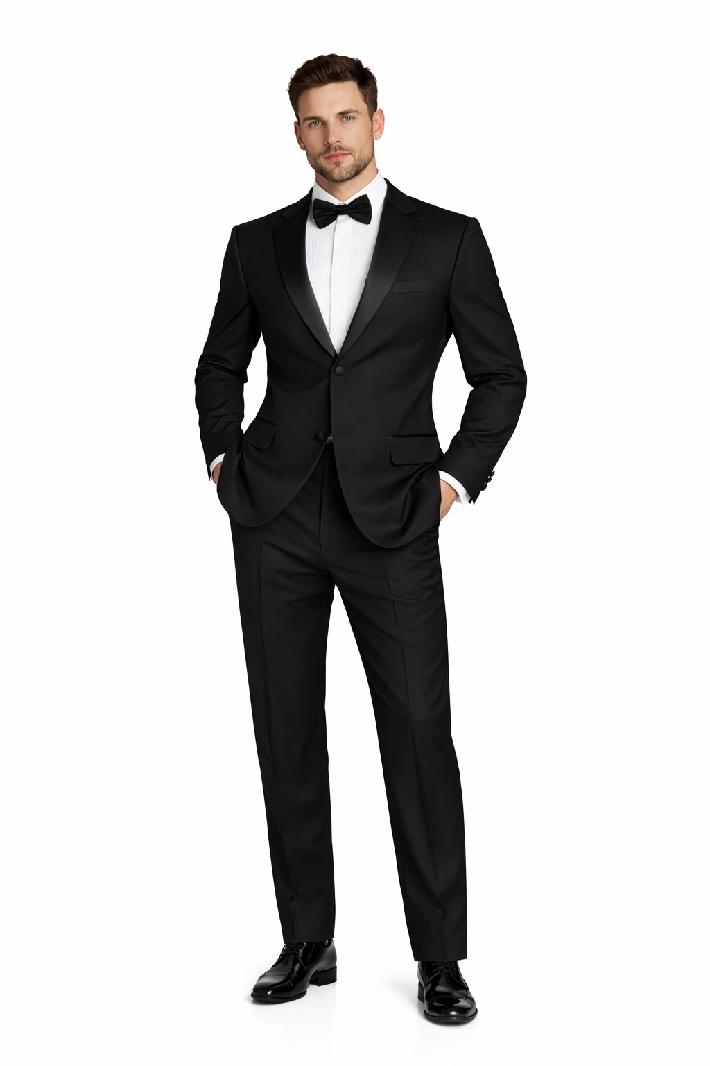 Black 2 Piece Tuxedo Dinner Suit | Jacket & Trouser