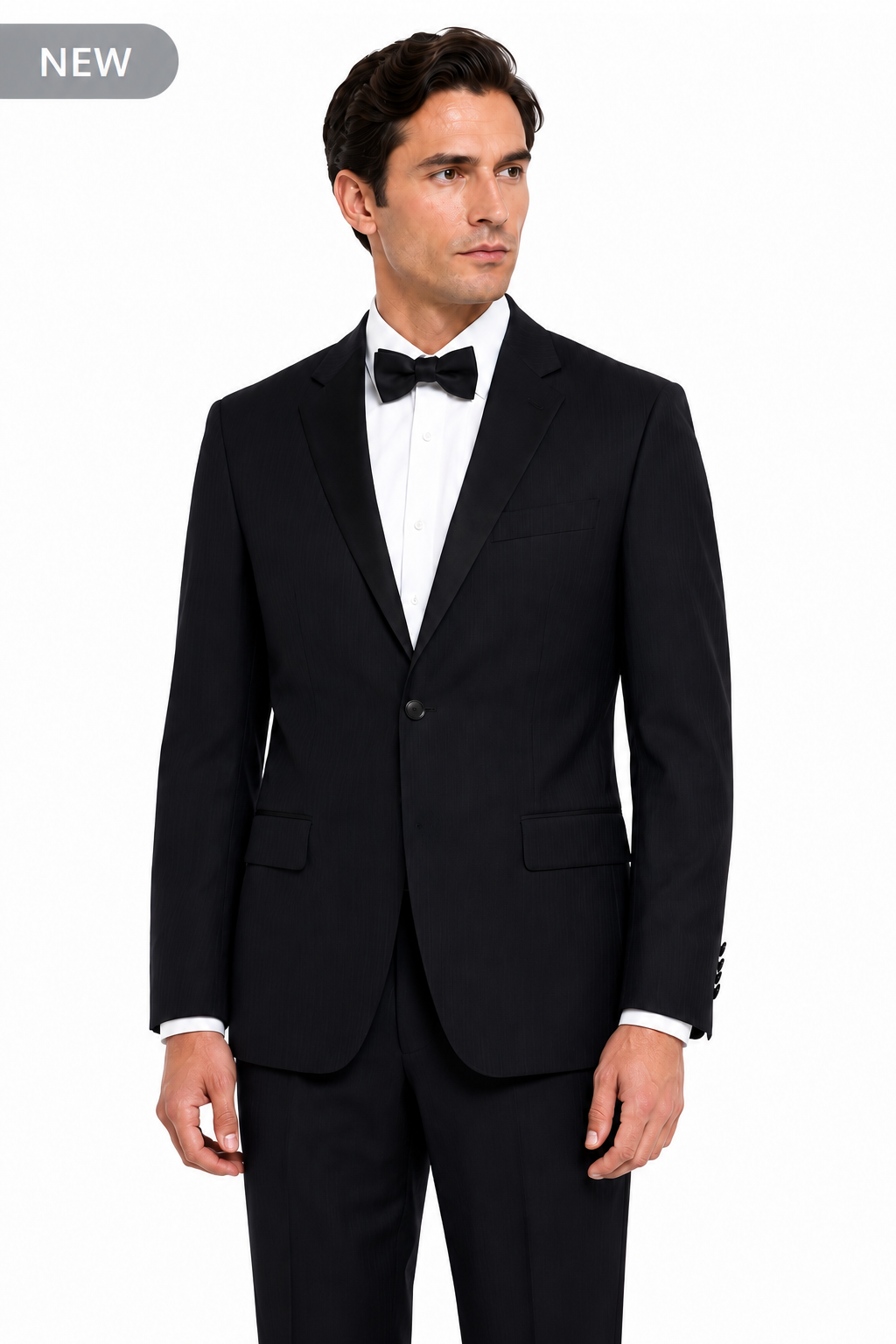 Black Stripe 2 Piece Dinner Suit | 100% Pure Wool | Torre Uomo | Brand New